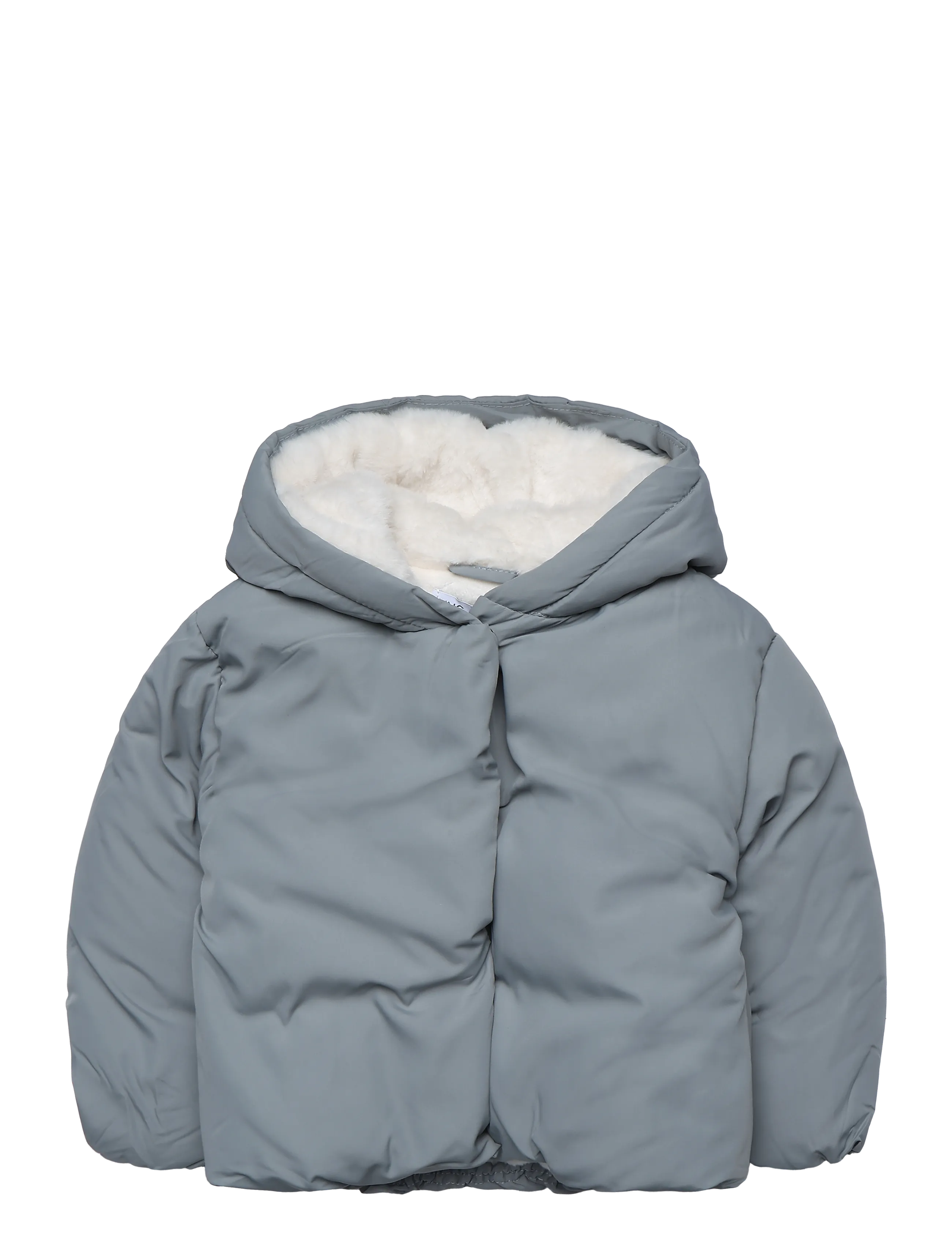 Mango Fur-effect quilted coat - Vinterjakker - GREEN / green