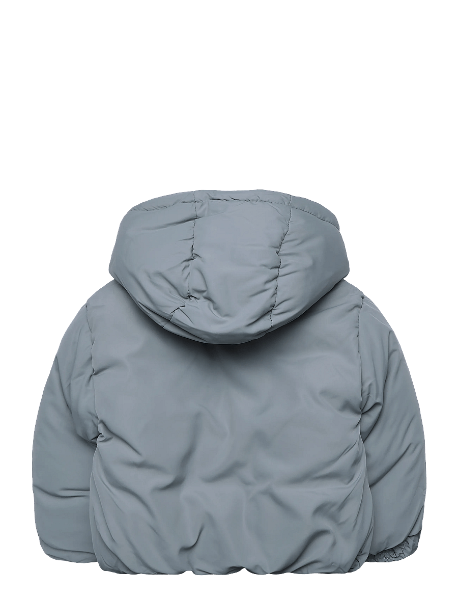 Mango - Fur-effect quilted coat - quiltede jakker - green - 1