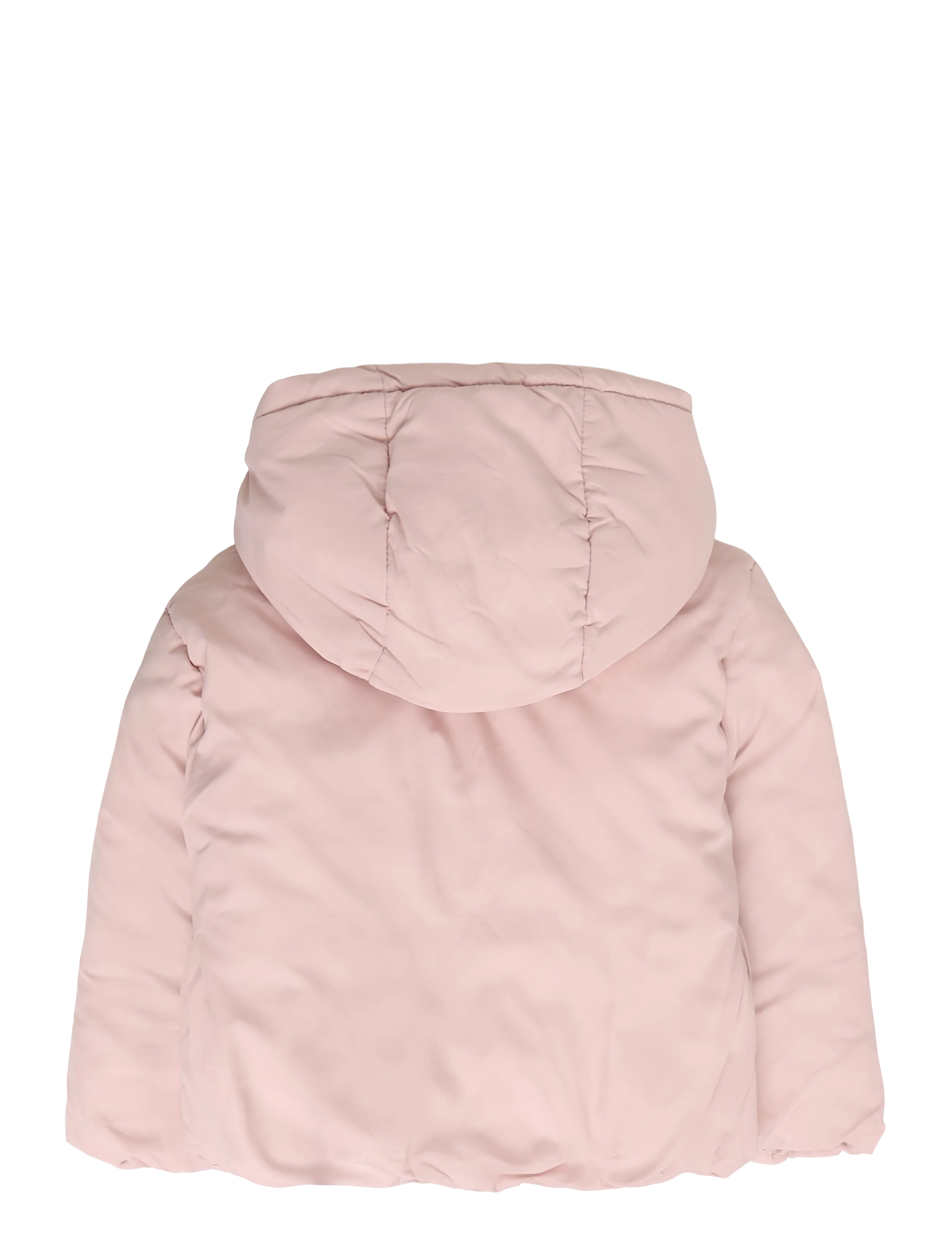 Mango - Fur-effect quilted coat - pink - 1