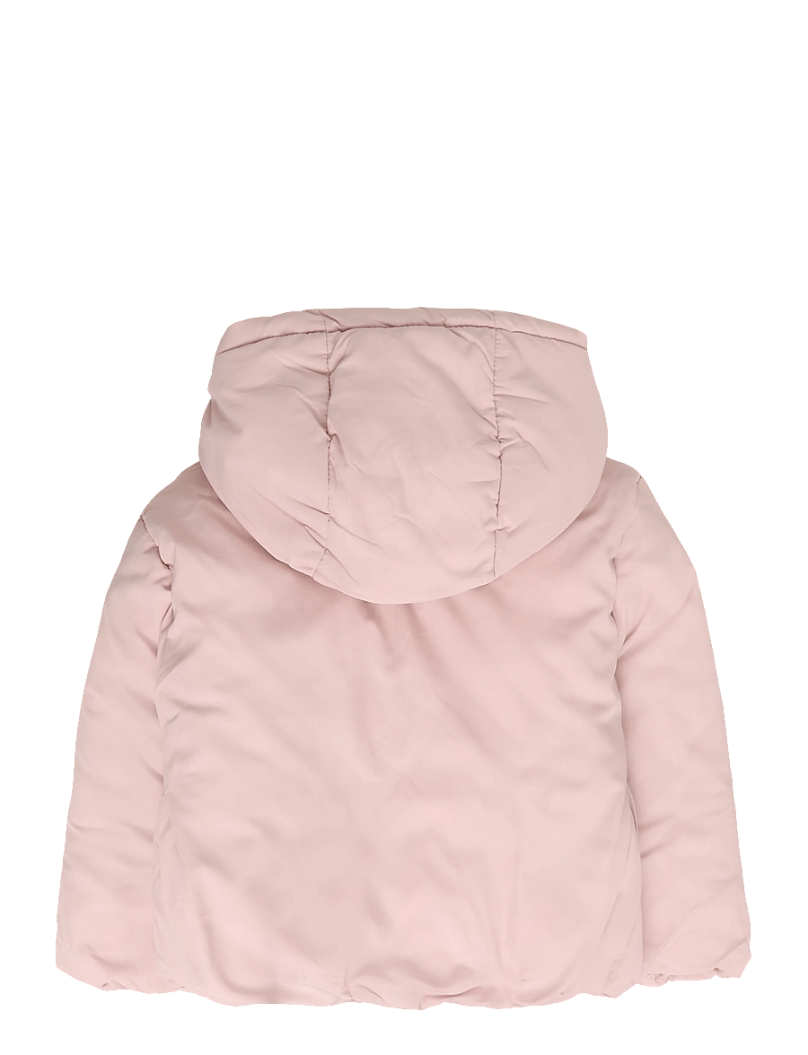 Mango - Fur-effect quilted coat - quiltade jackor - pink - 1