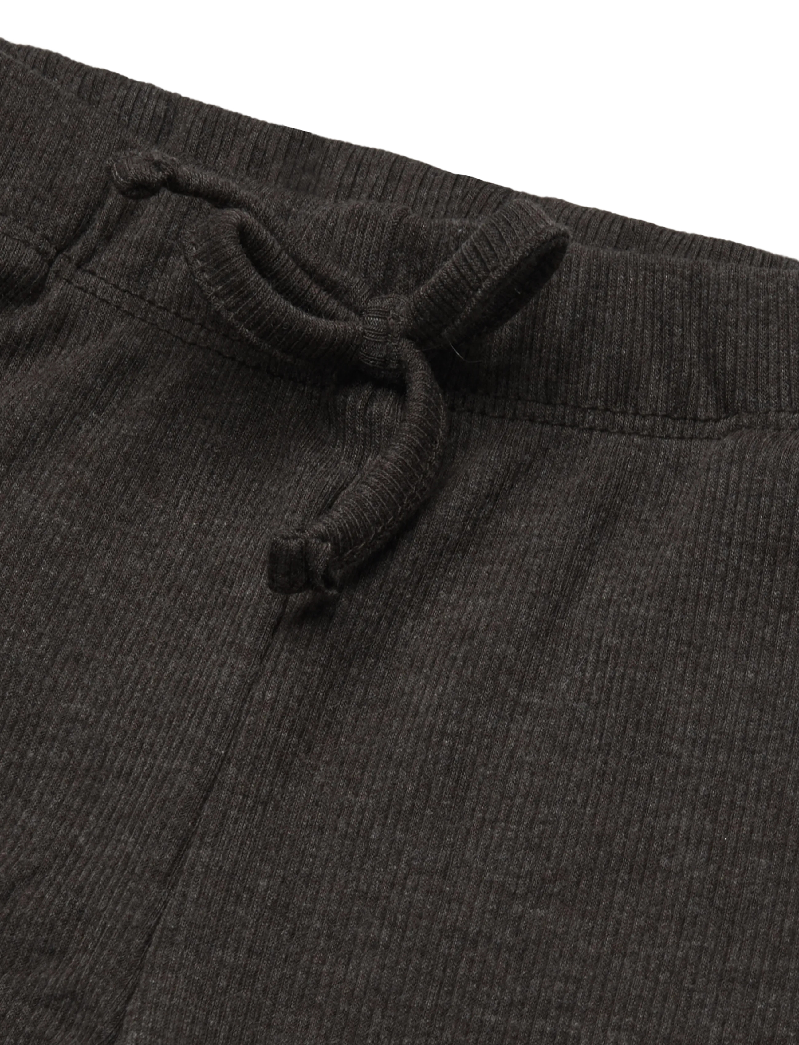 Mango - Scalloped-detail knit trousers - mjukisbyxor - dark brown - 2