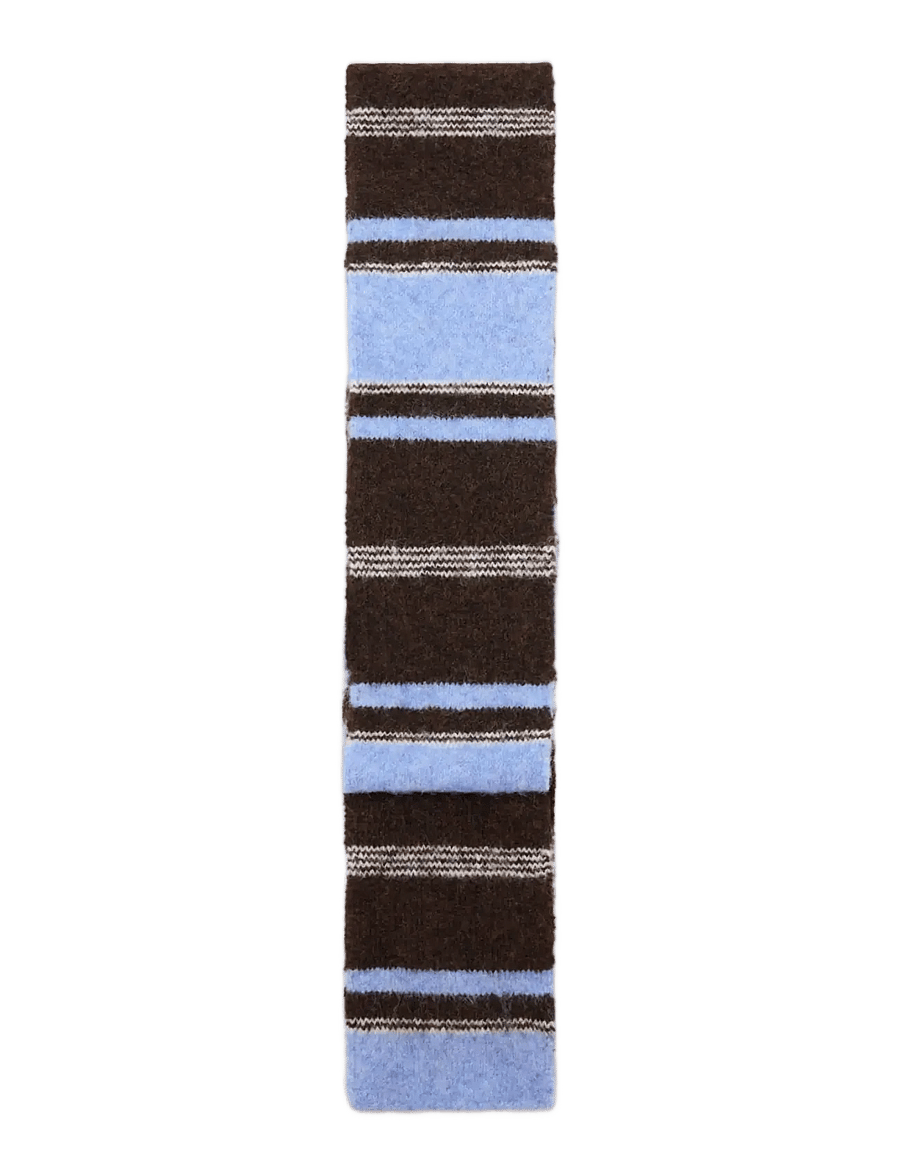 Mango - Striped scarf - halstørklæder - lt-pastel blue - 0
