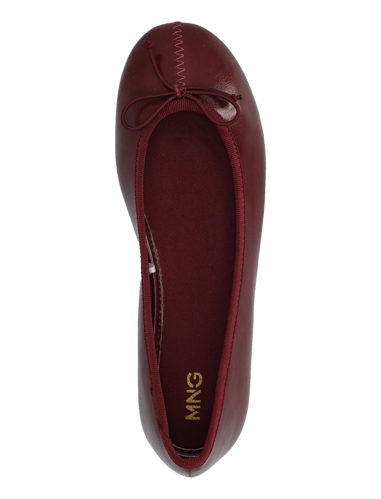Mango - Bow ballerina - ballerinaer & slip ons - dark red - 3