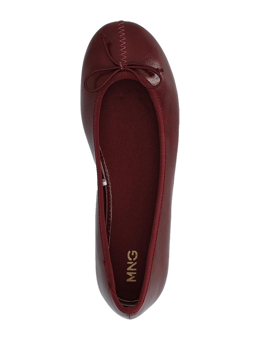 Mango - Bow ballerina - ballerinaer & slip ons - dark red - 3