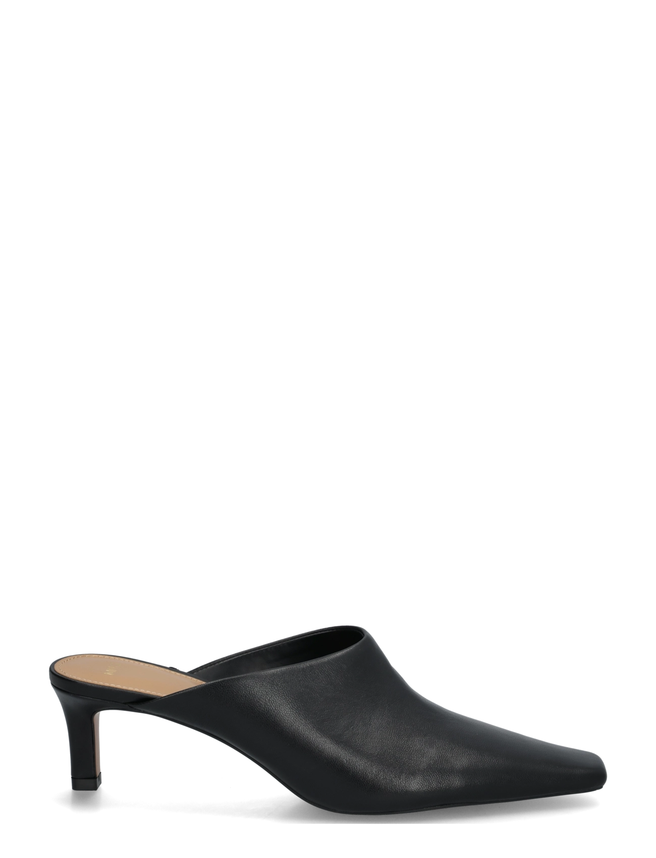 Mango - Heeled leather shoes - mules med hæle - black - 2