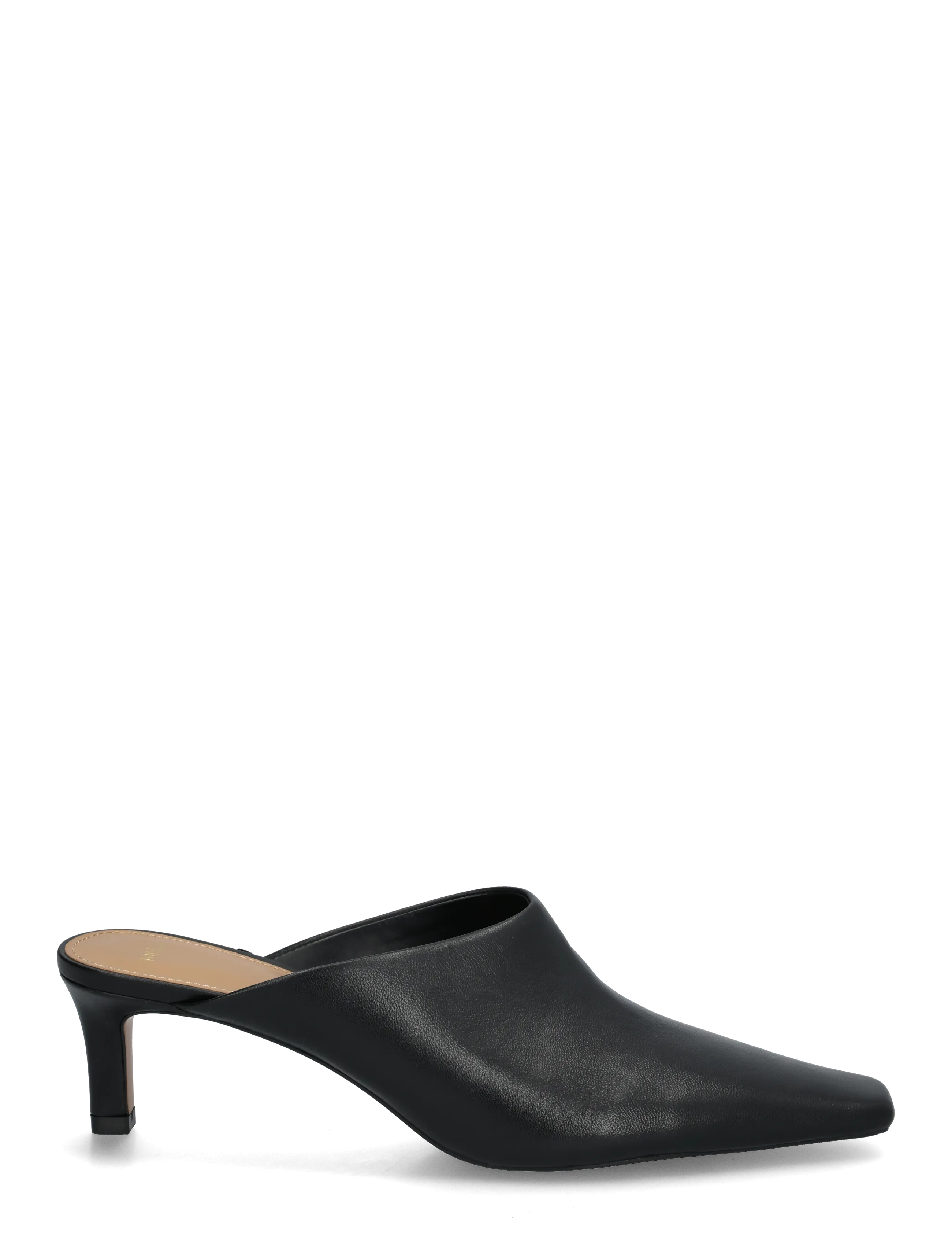 Mango - Heeled leather shoes - mules med hæle - black - 2