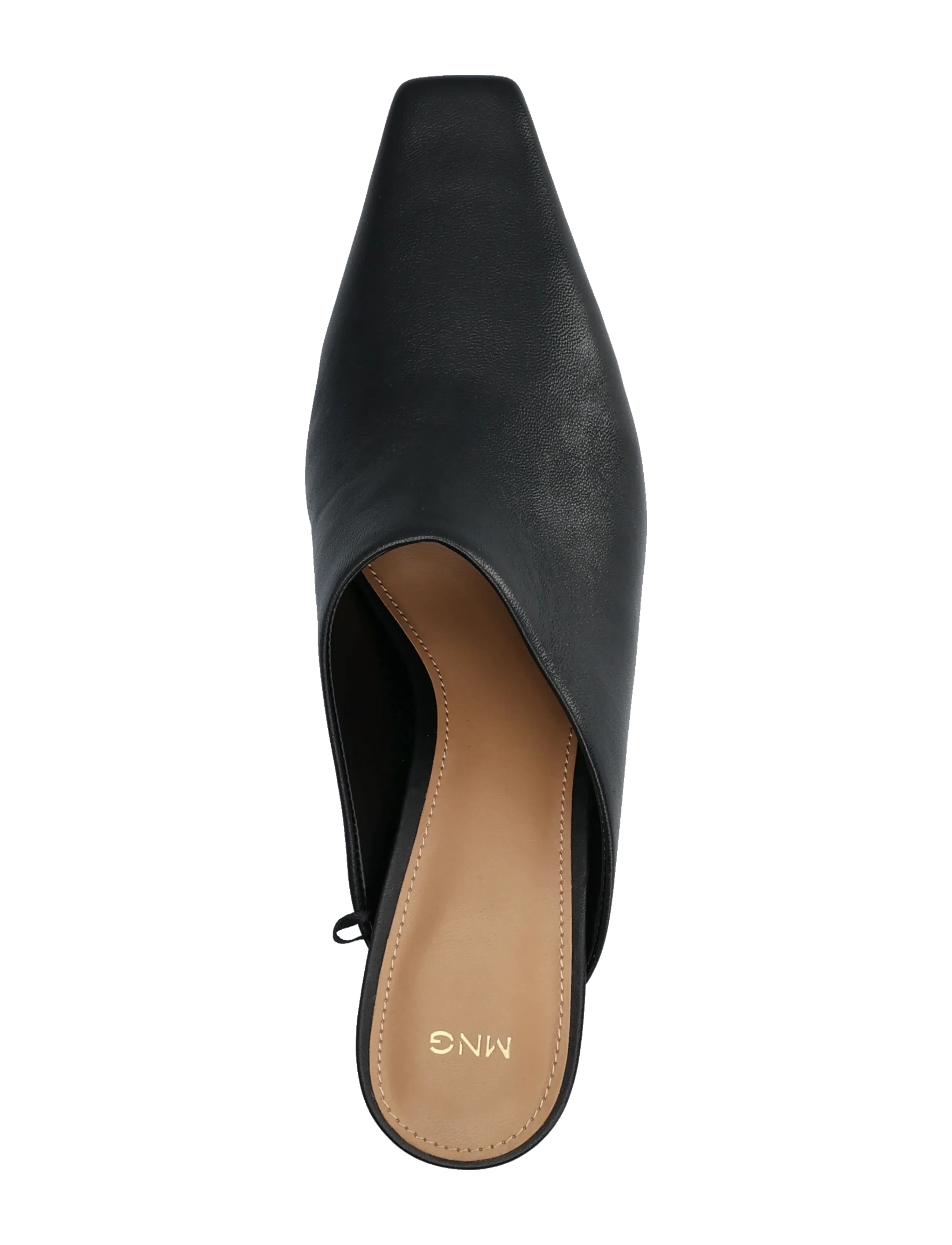 Mango - Heeled leather shoes - mules med hæle - black - 3