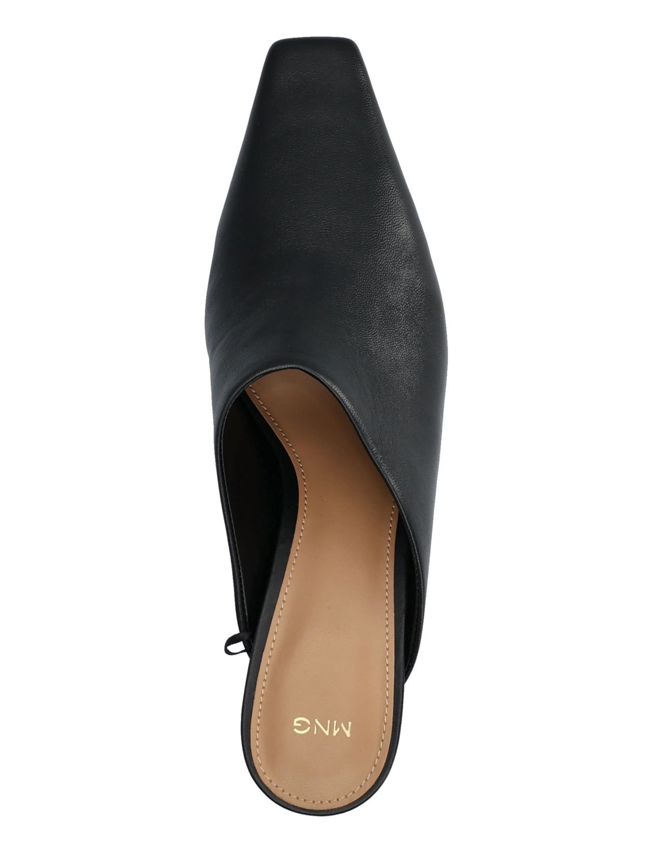 Mango - Heeled leather shoes - mules med hæle - black - 3