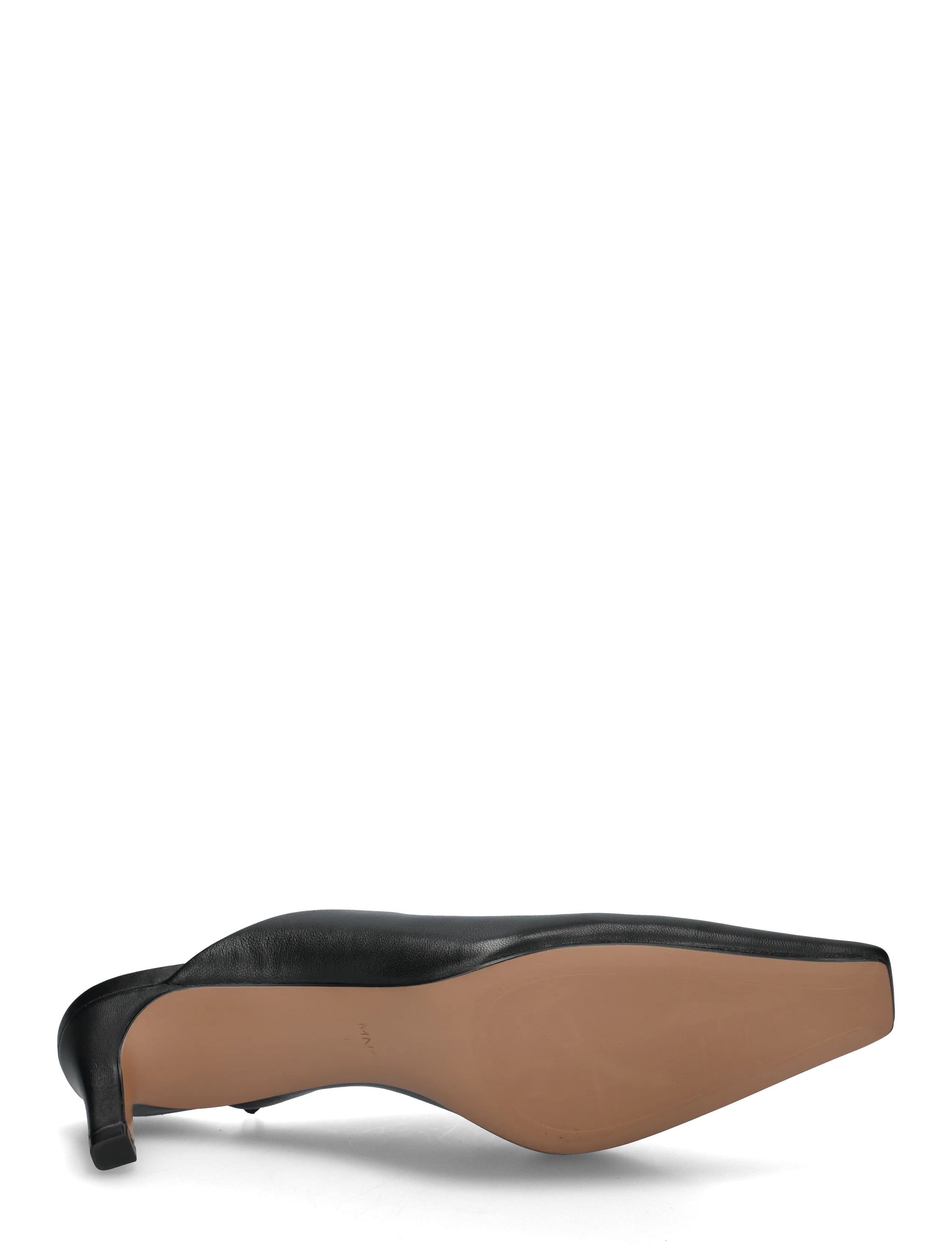 Mango - Heeled leather shoes - mules med hæle - black - 4