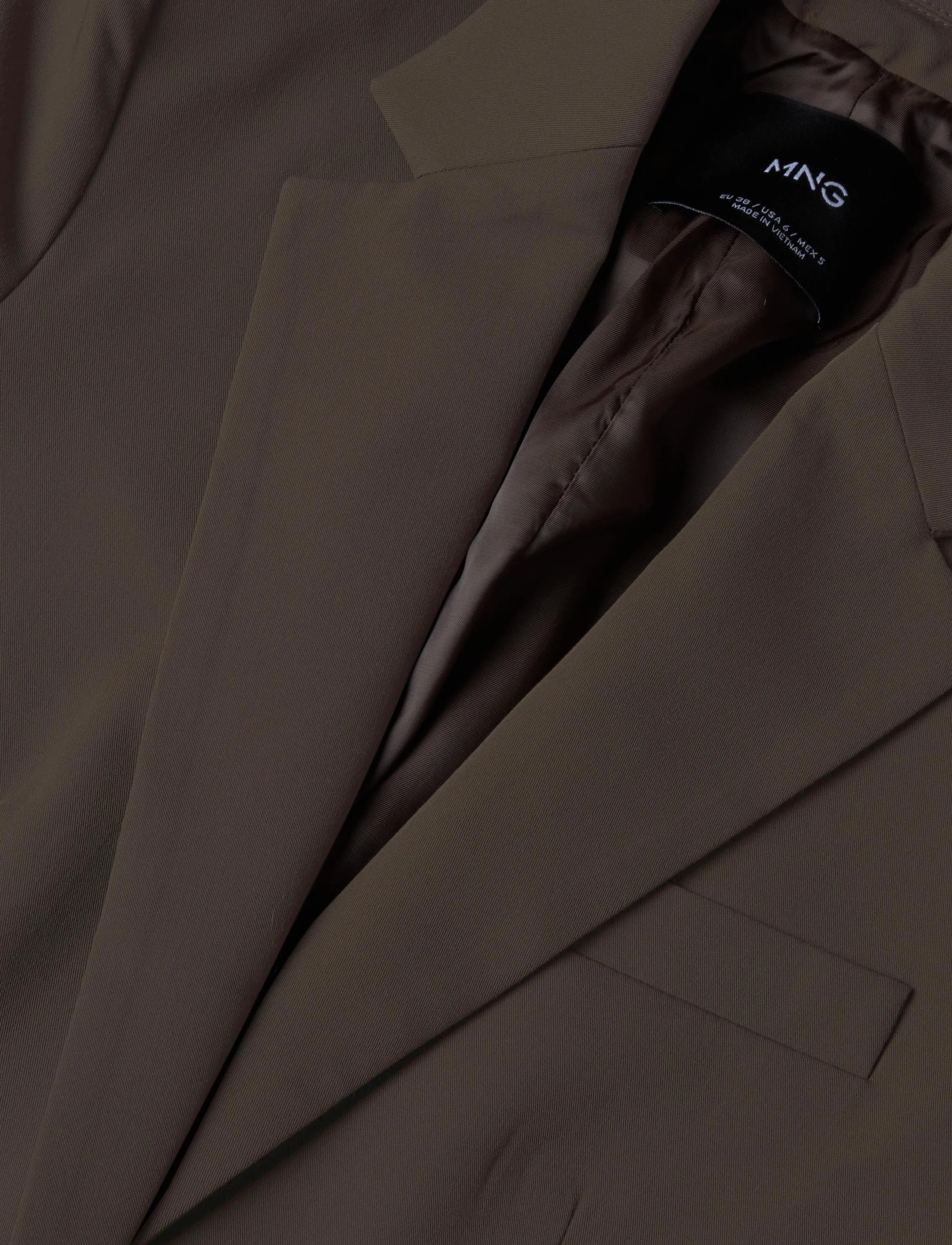 Mango - Fitted suit blazer - enkeltradede blazere - medium green - 4