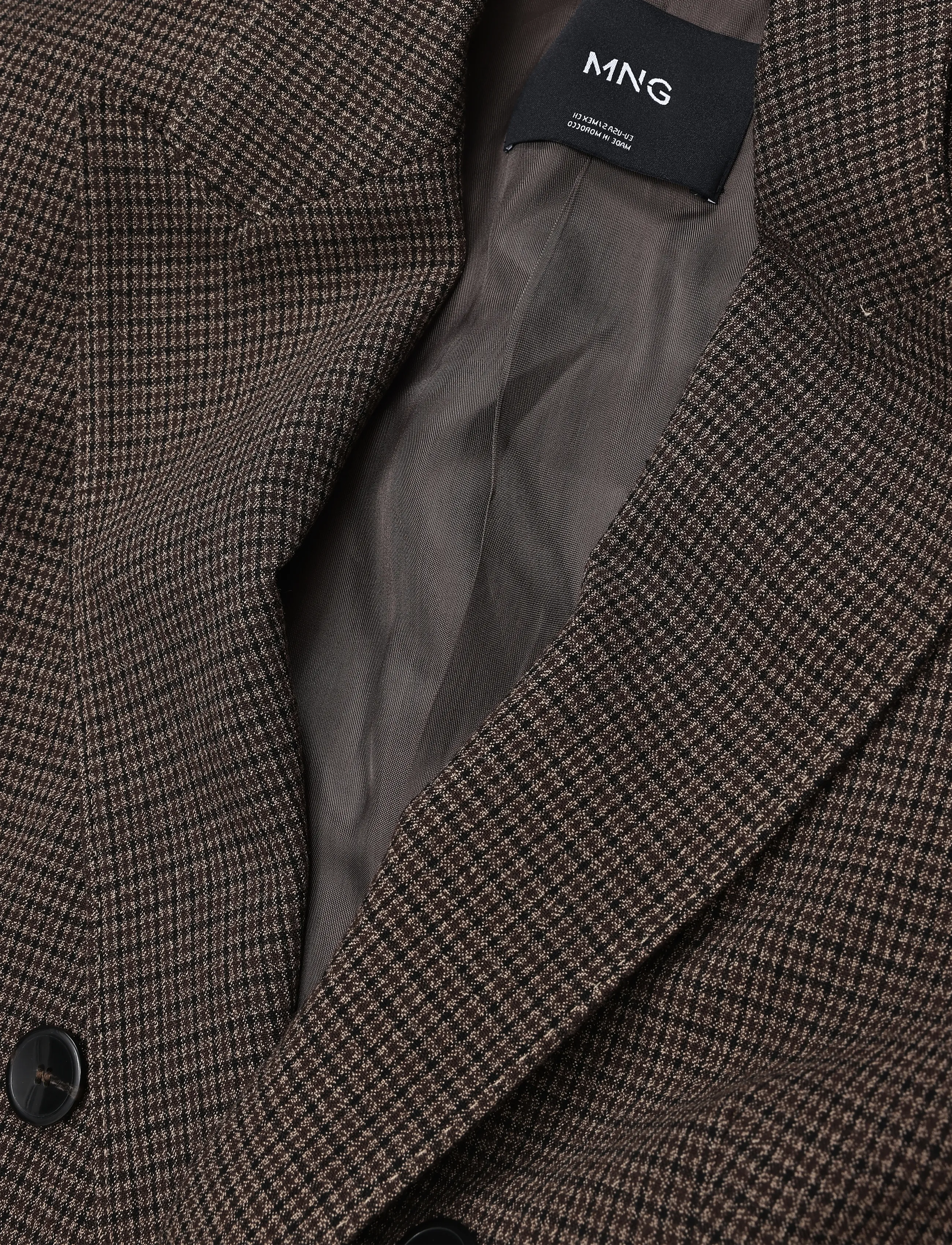 Mango - Double-breasted suit blazer - dubbelknäppta kavajer - dark brown - 2