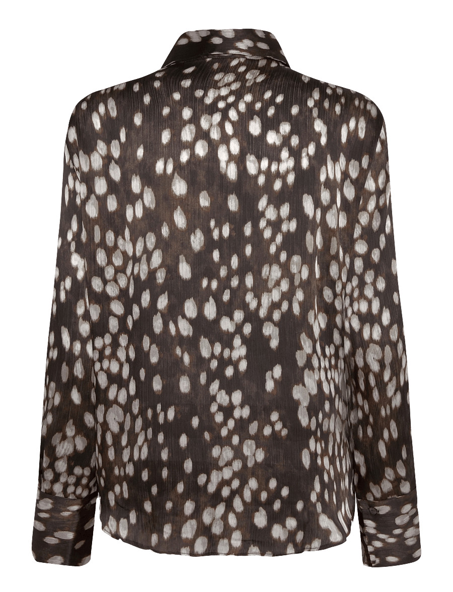 Mango - Straight Bambi shirt - langærmede skjorter - brown - 1
