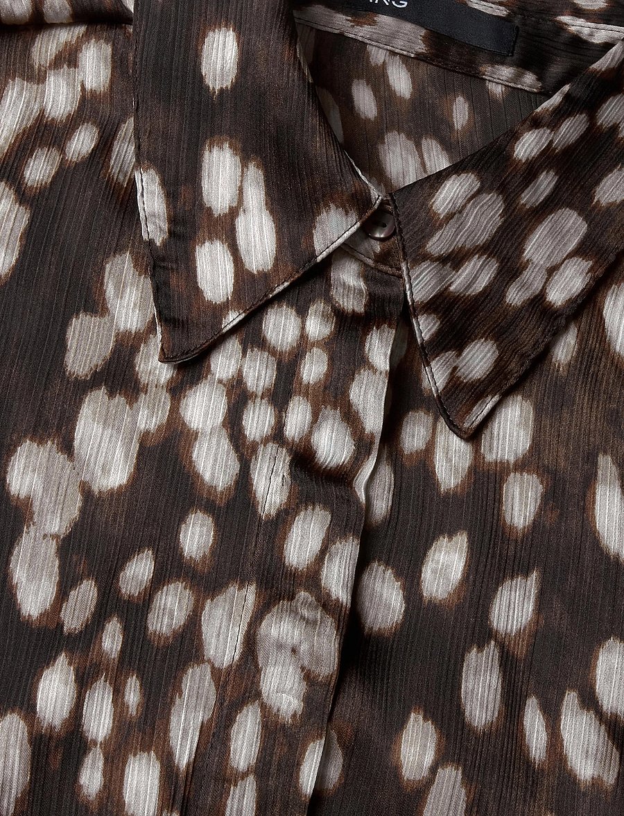 Mango - Straight Bambi shirt - langærmede skjorter - brown - 2
