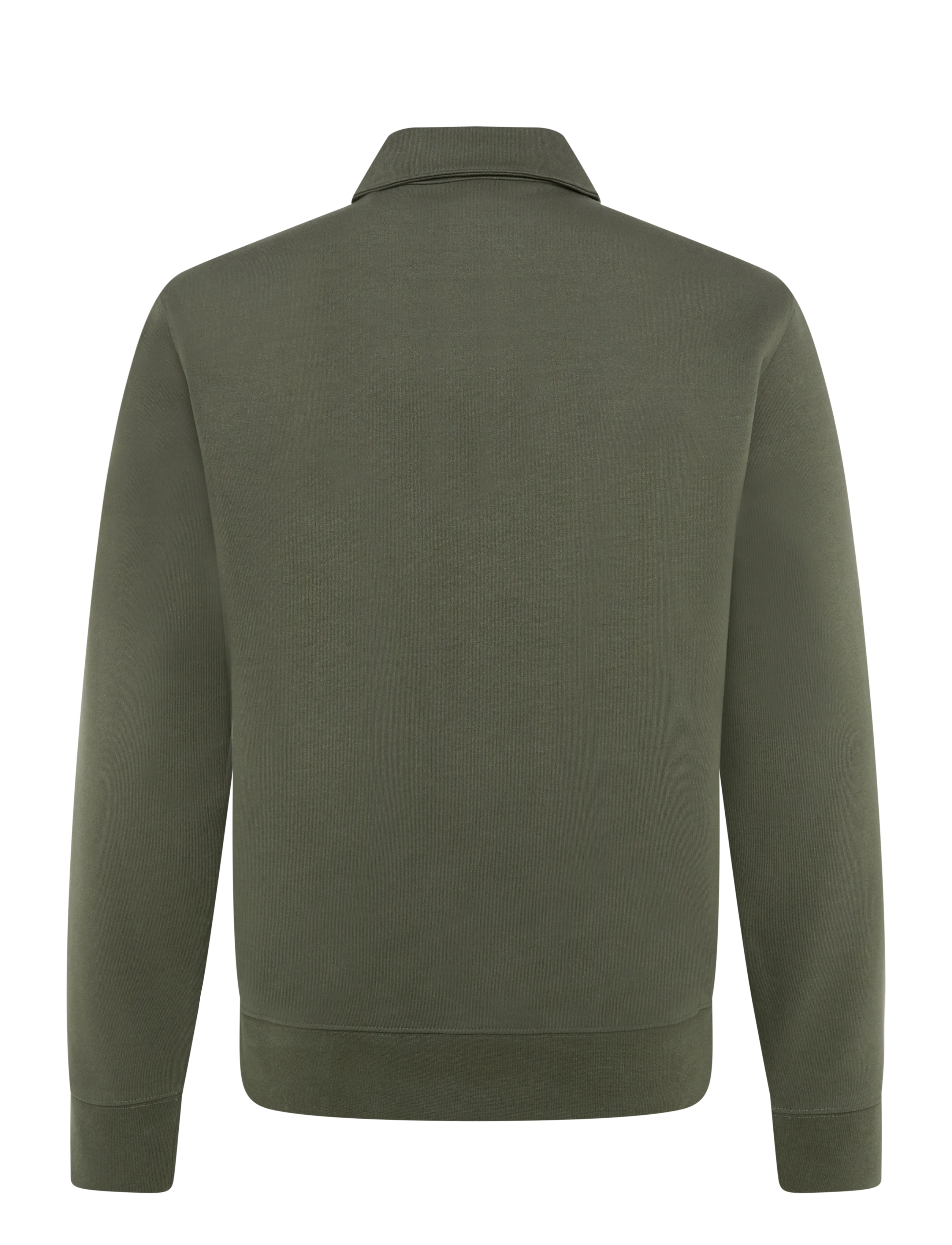 Mango - Regular fit polo-neck sweatshirt - langærmede poloer - beige - khaki - 2