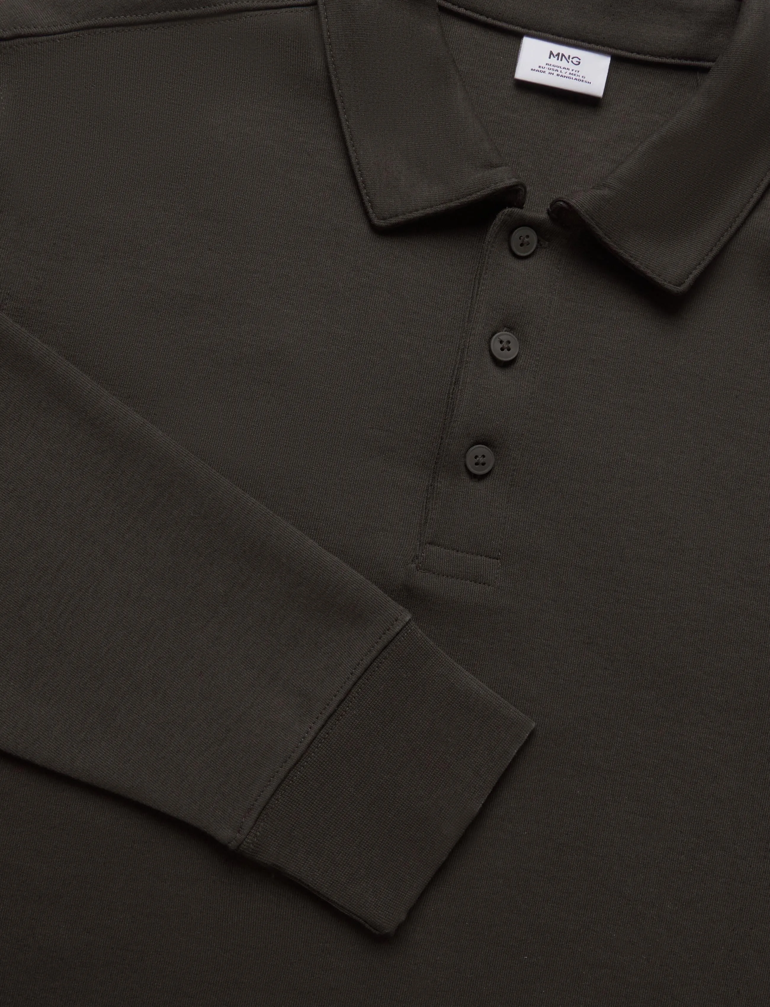 Mango - Regular fit polo-neck sweatshirt - laveste priser - brown - 4