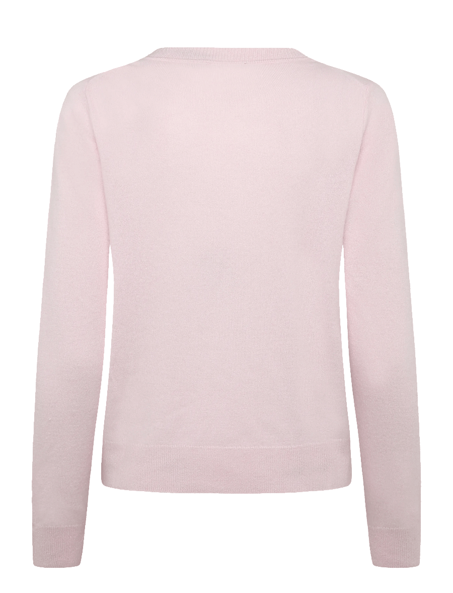 Mango - 100% cashmere round-neck sweater - kashmir - lt-pastel pink - 2