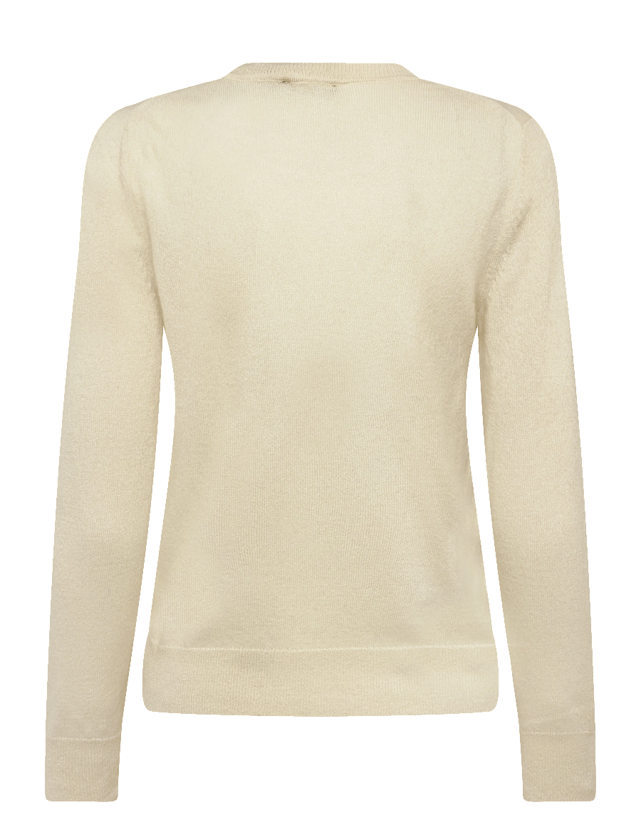 Mango - 100% cashmere round-neck sweater - cashmere - yellow - 2