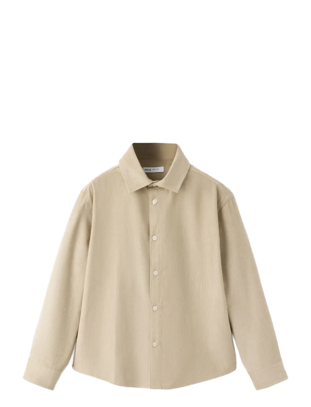 Mango 100% cotton corduroy shirt - Mango - LT PASTEL BROWN / beige