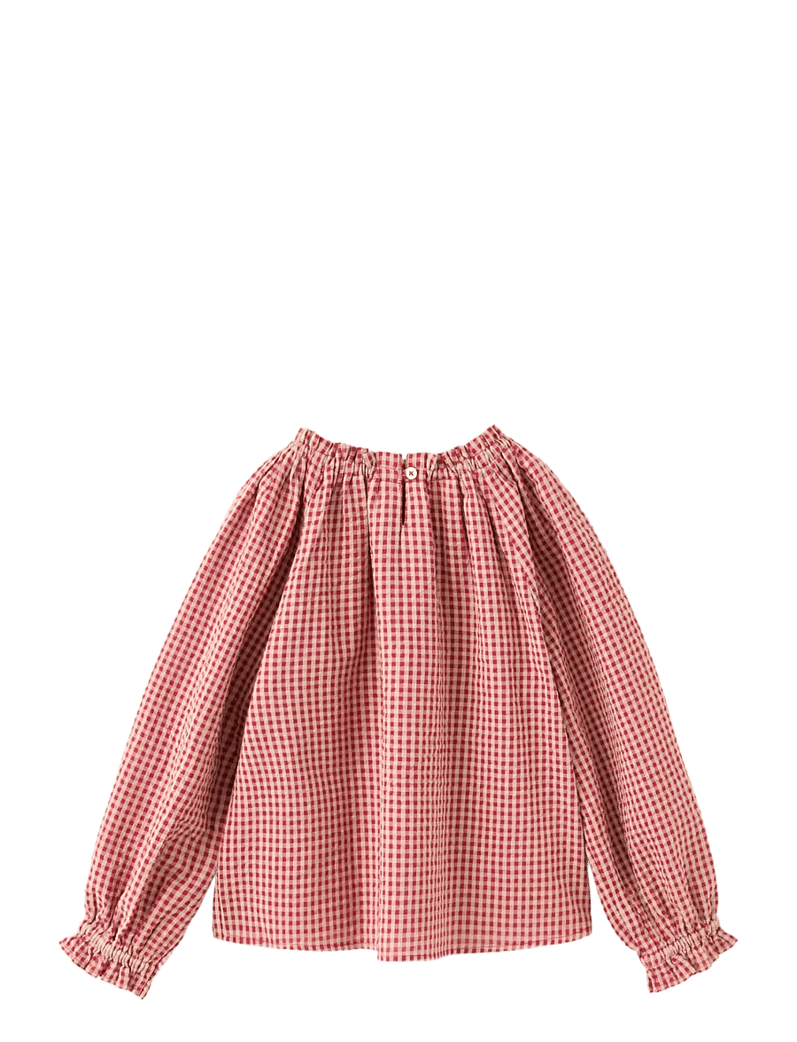 Mango - BLUSA VICHY - blusar & tunikor - red - 1