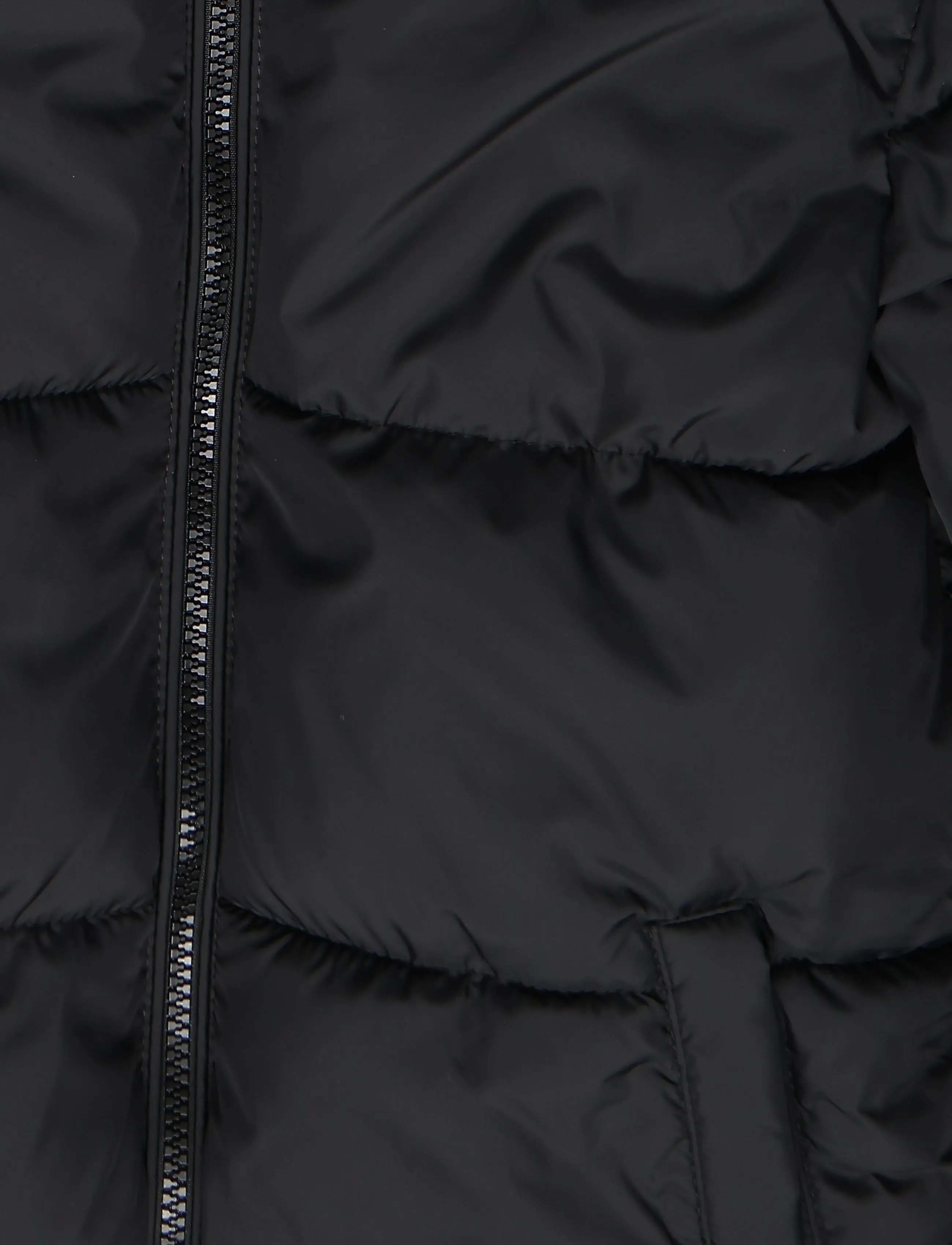 Mango - Long padded anorak with hood - anoraker - black - 2