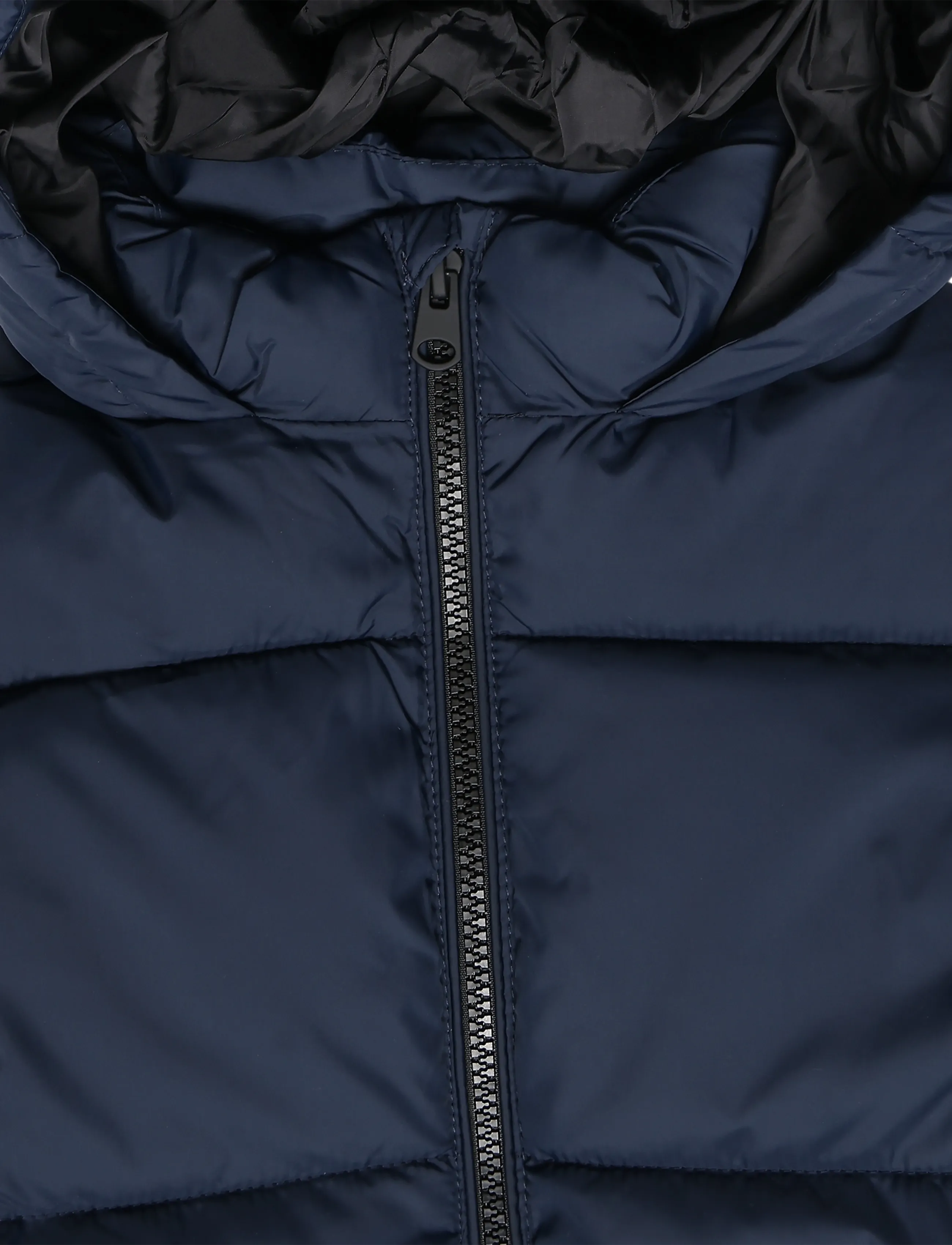 Mango - Long padded anorak with hood - anorakker - navy - 2