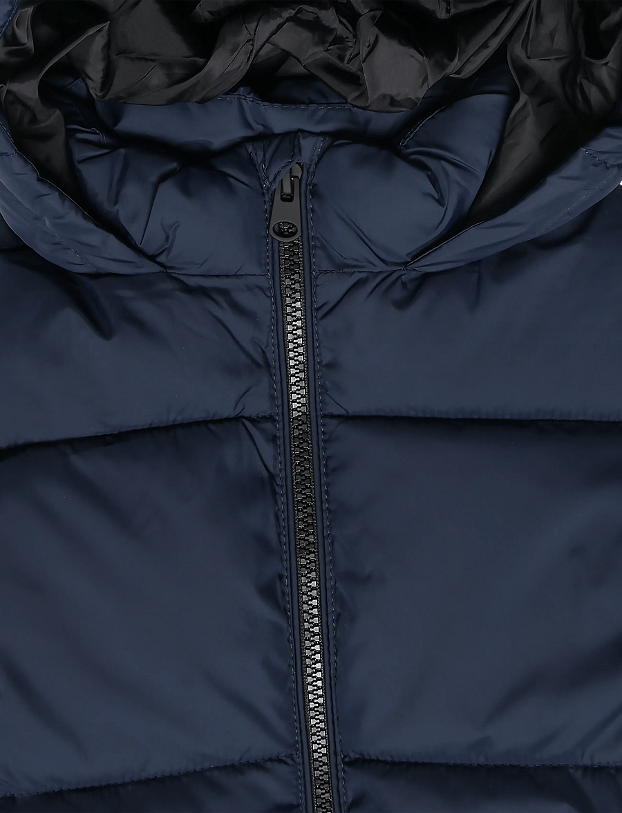Mango - Long padded anorak with hood - anorakker - navy - 2