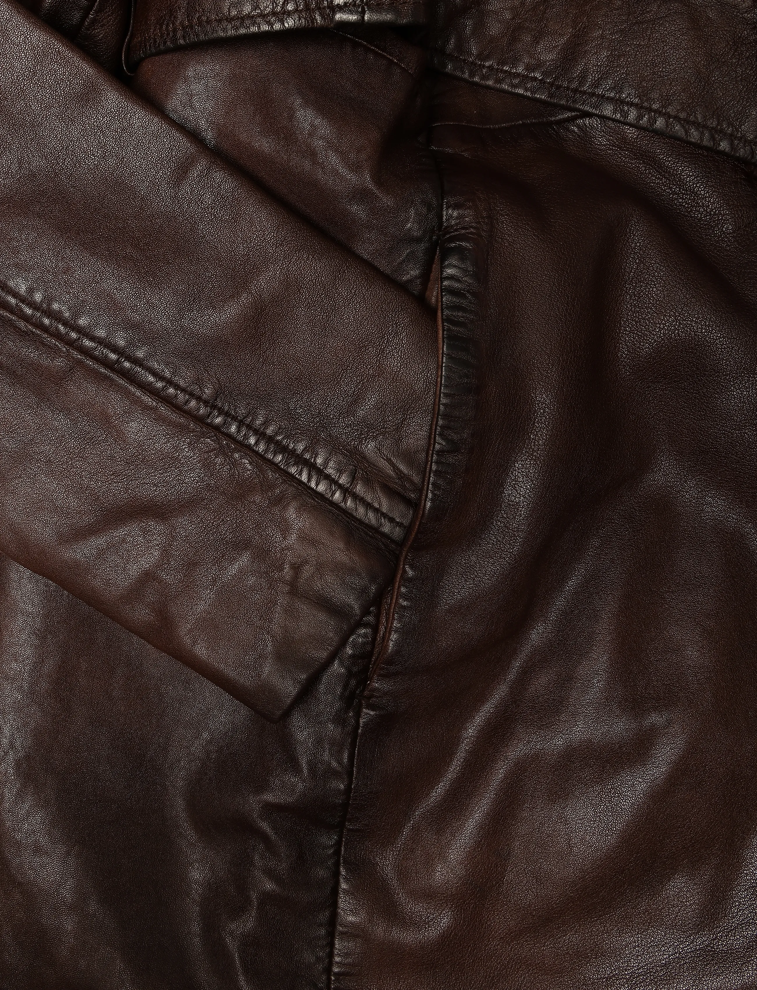 Mango - Leather trench coat with belt - trenchcoats - brown - 3