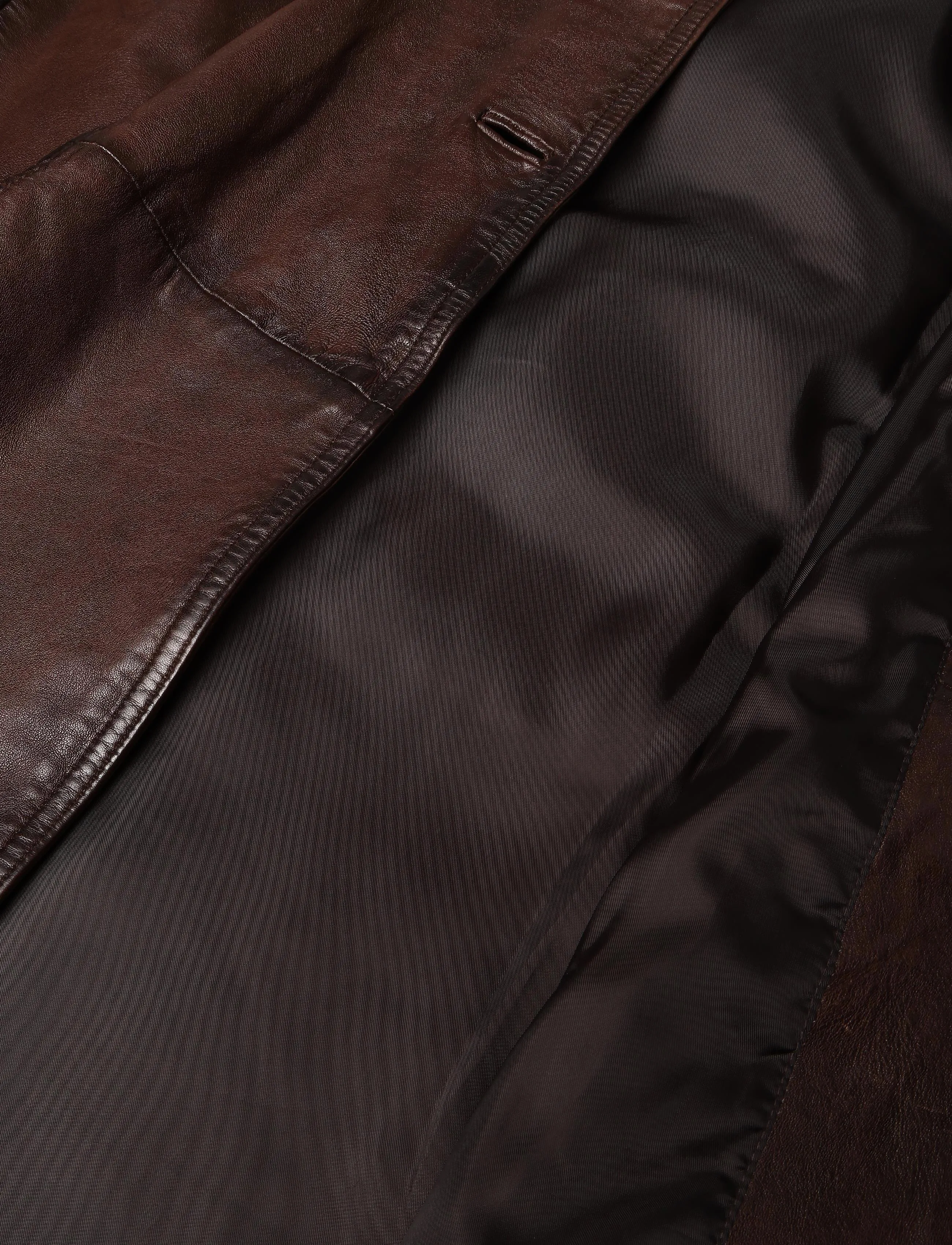 Mango - Leather trench coat with belt - trenchcoats - brown - 4