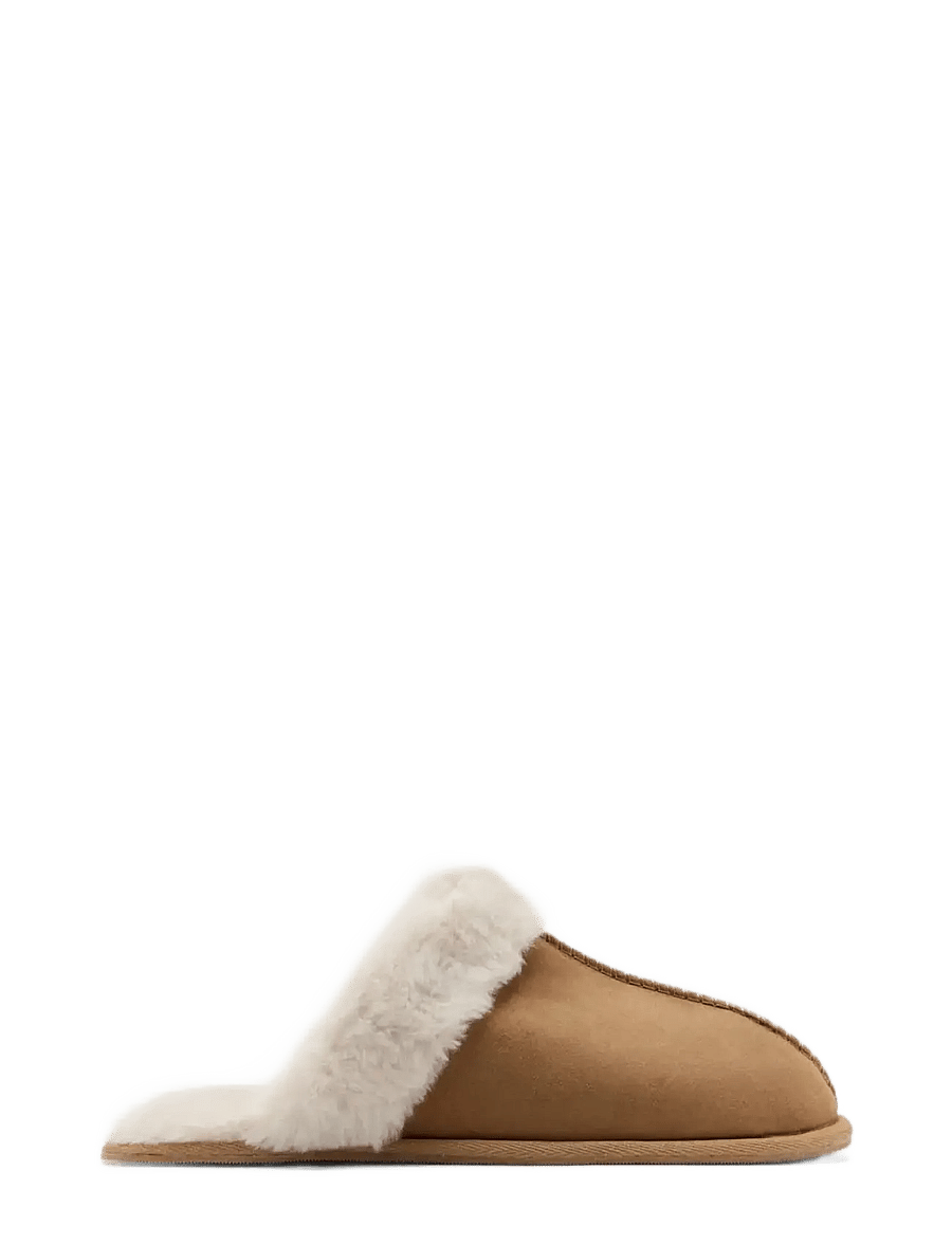 Mango - Suede-effect faux fur trainers - hjemmesko - lt pastel brown - 0