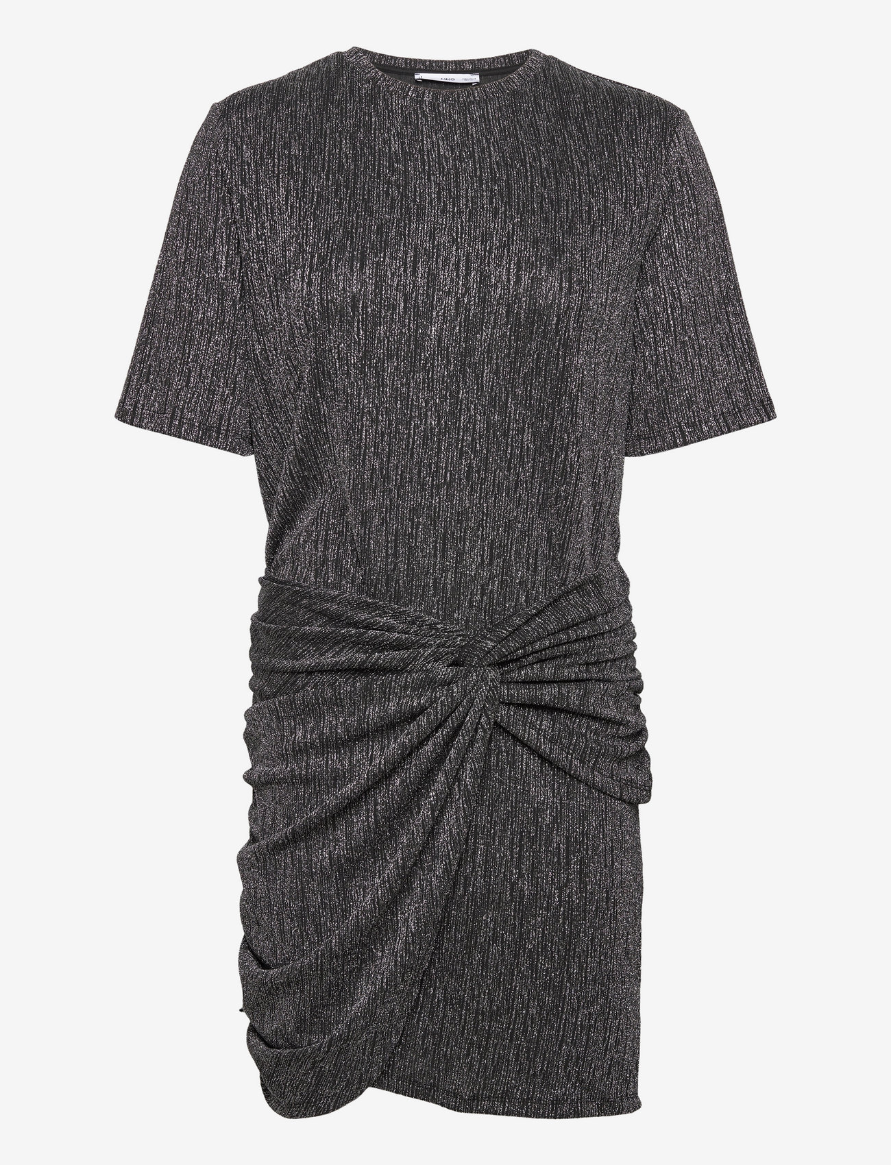 Mango - Knotted lurex dress - laveste priser - silver - 0