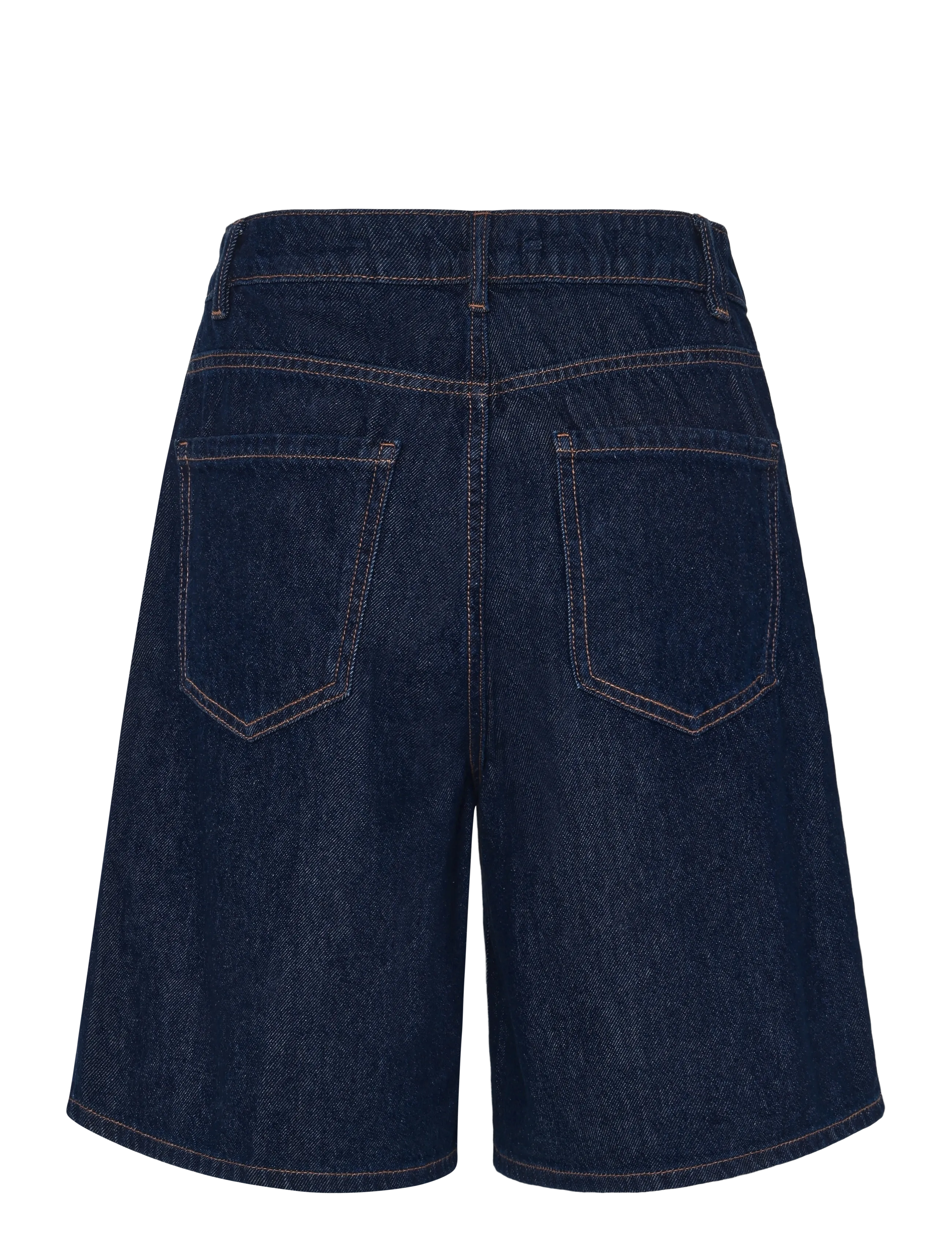 Mango - High-waist straight-fit denim shorts - casual shorts - open blue - 2