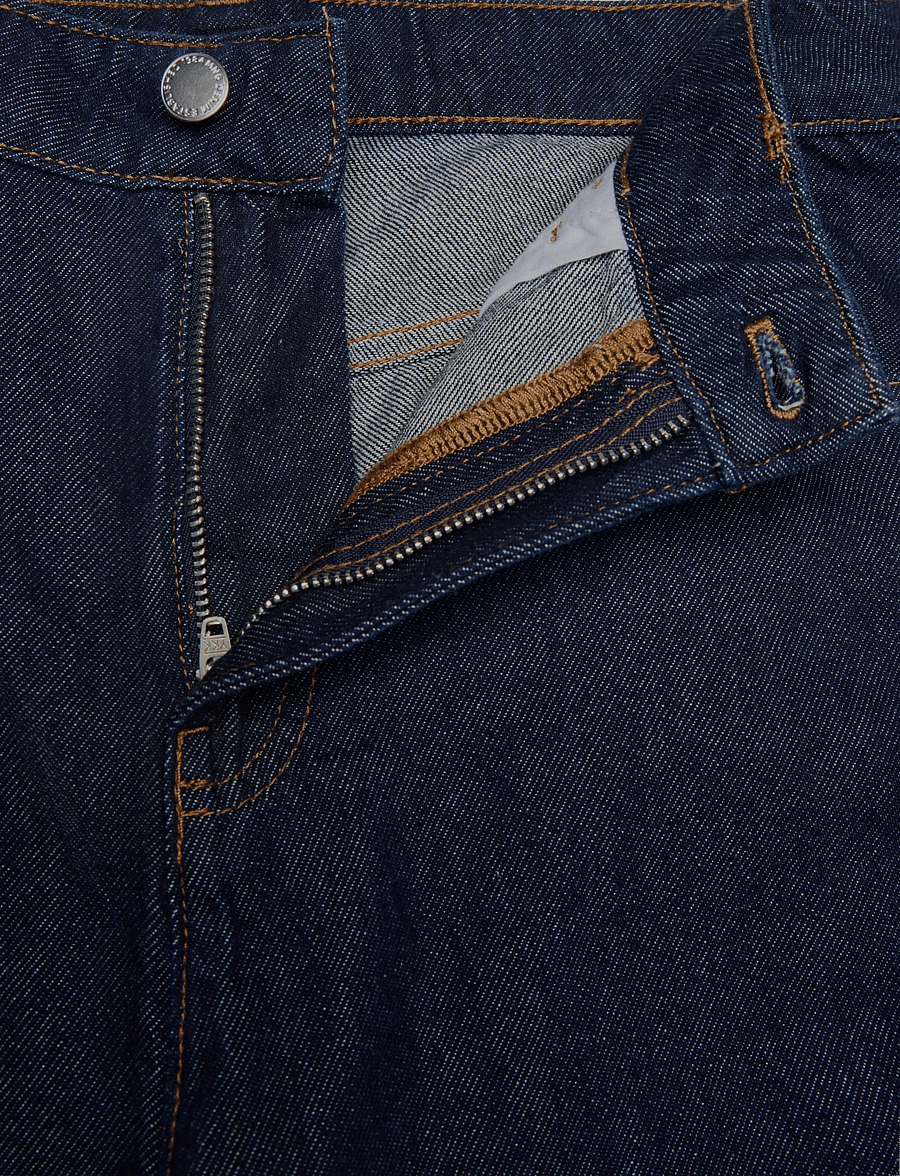 Mango - High-waist straight-fit denim shorts - casual shorts - open blue - 5