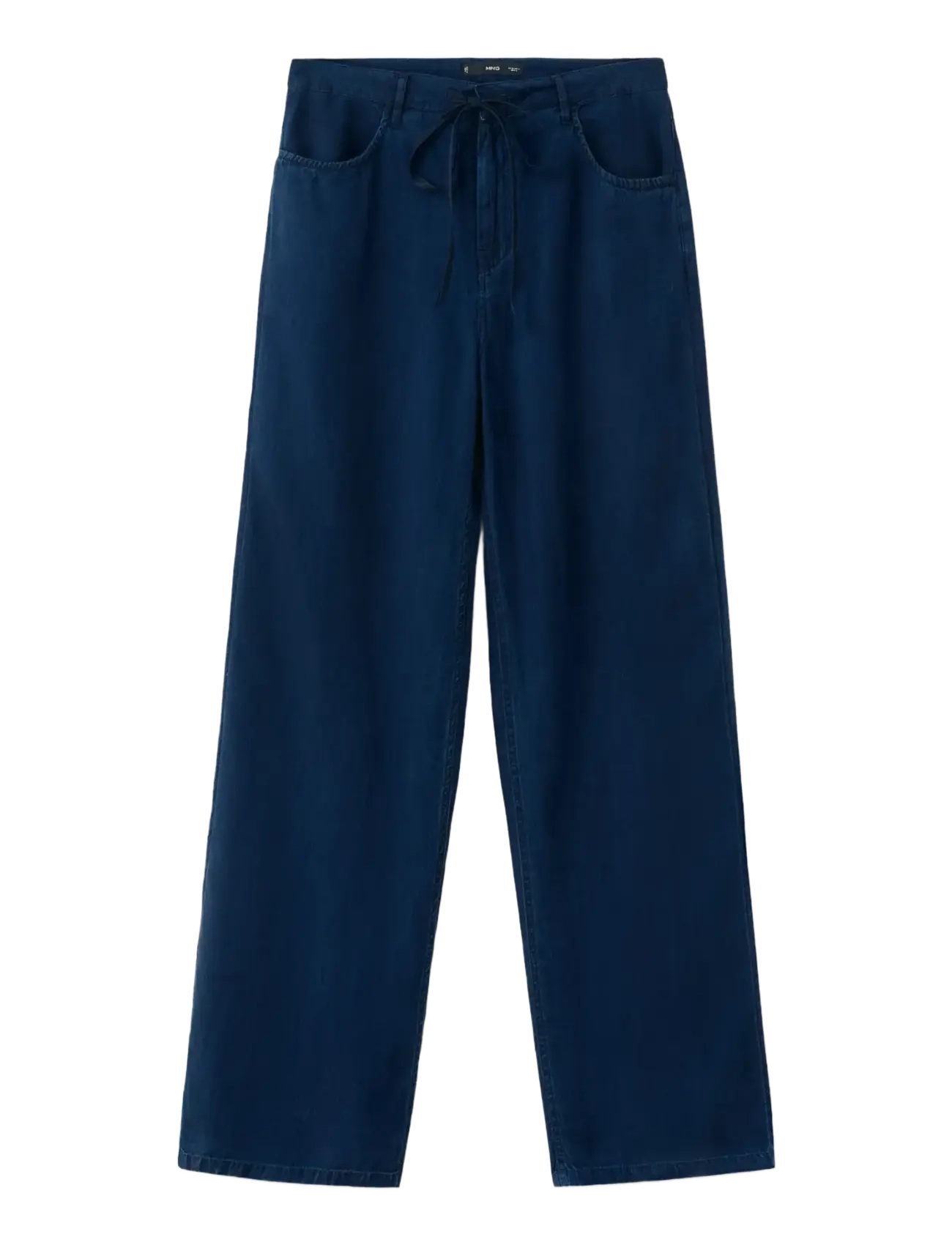 MANGO Denim Hosen With Bow Gürtel Navy - 38 - Damen