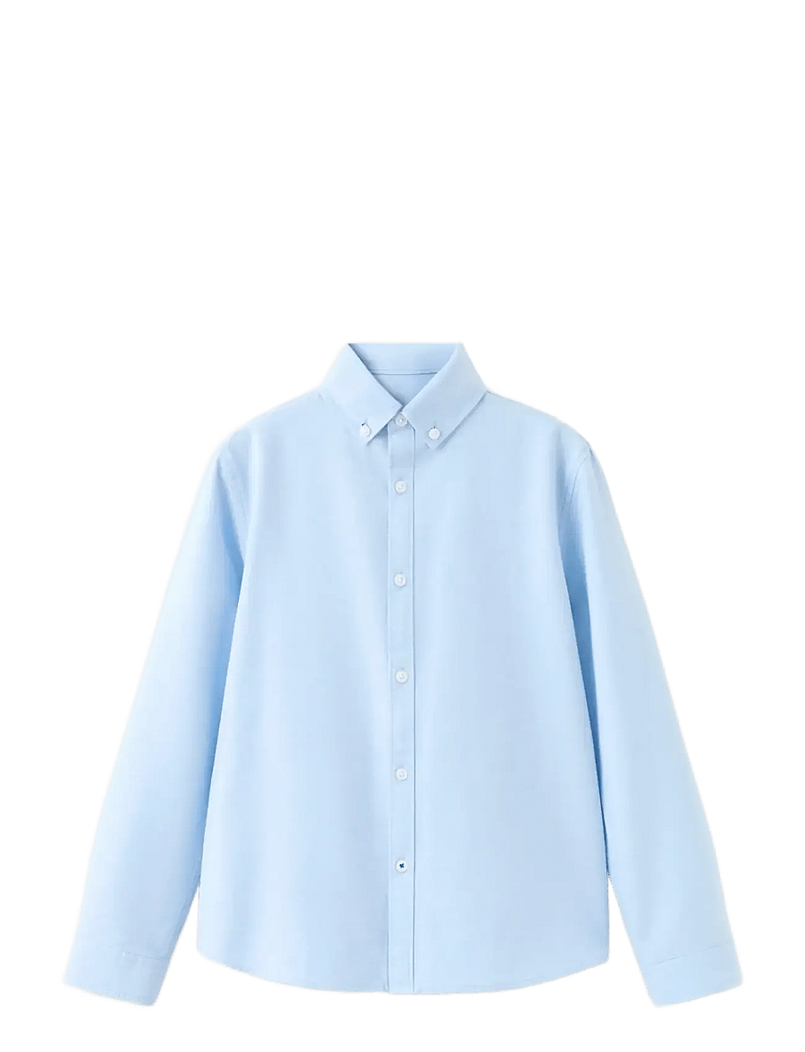 Mango - Oxford shirt - pitkähihaiset kauluspaidat - lt-pastel blue - 0