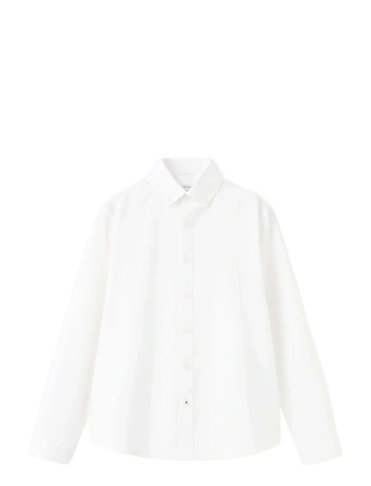 Mango Oxford Shirt, 128, Shirts, Weiß - Long-sleeved Kinder