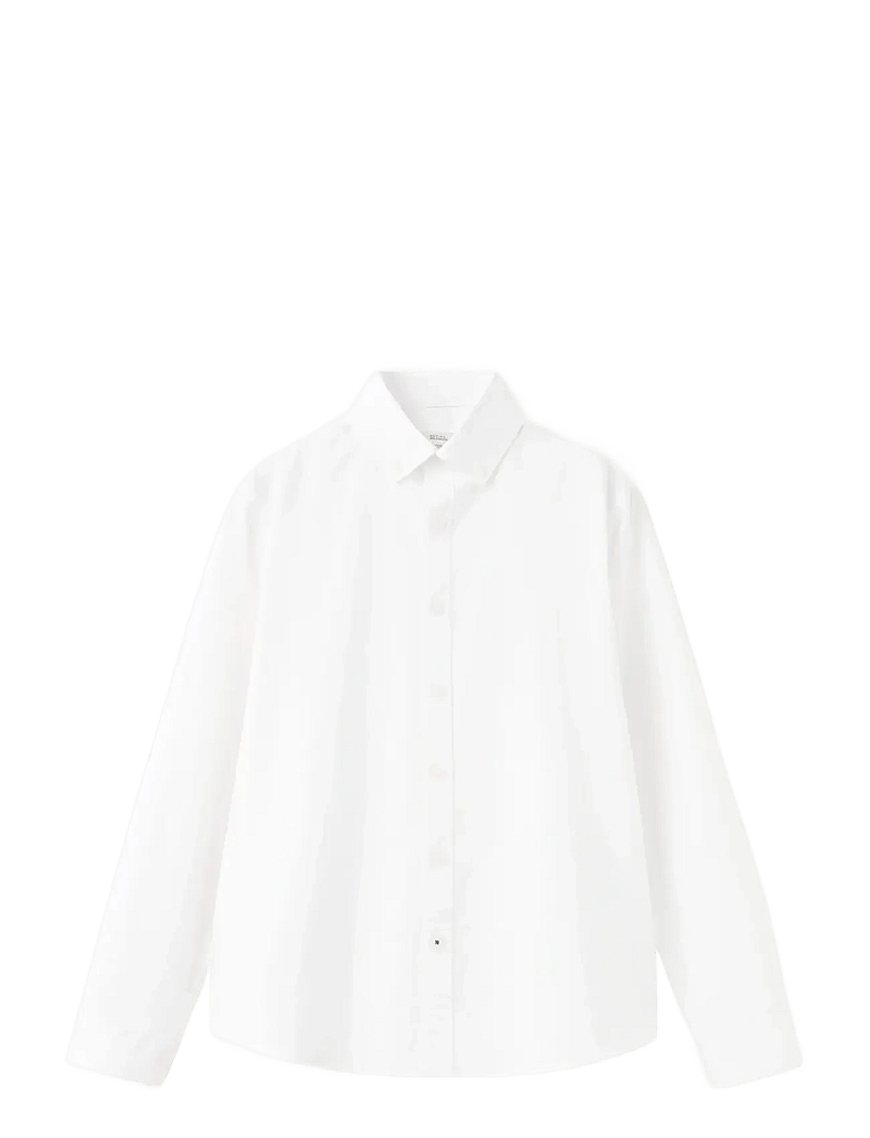 Mango - Oxford shirt - langærmede skjorter - white - 0