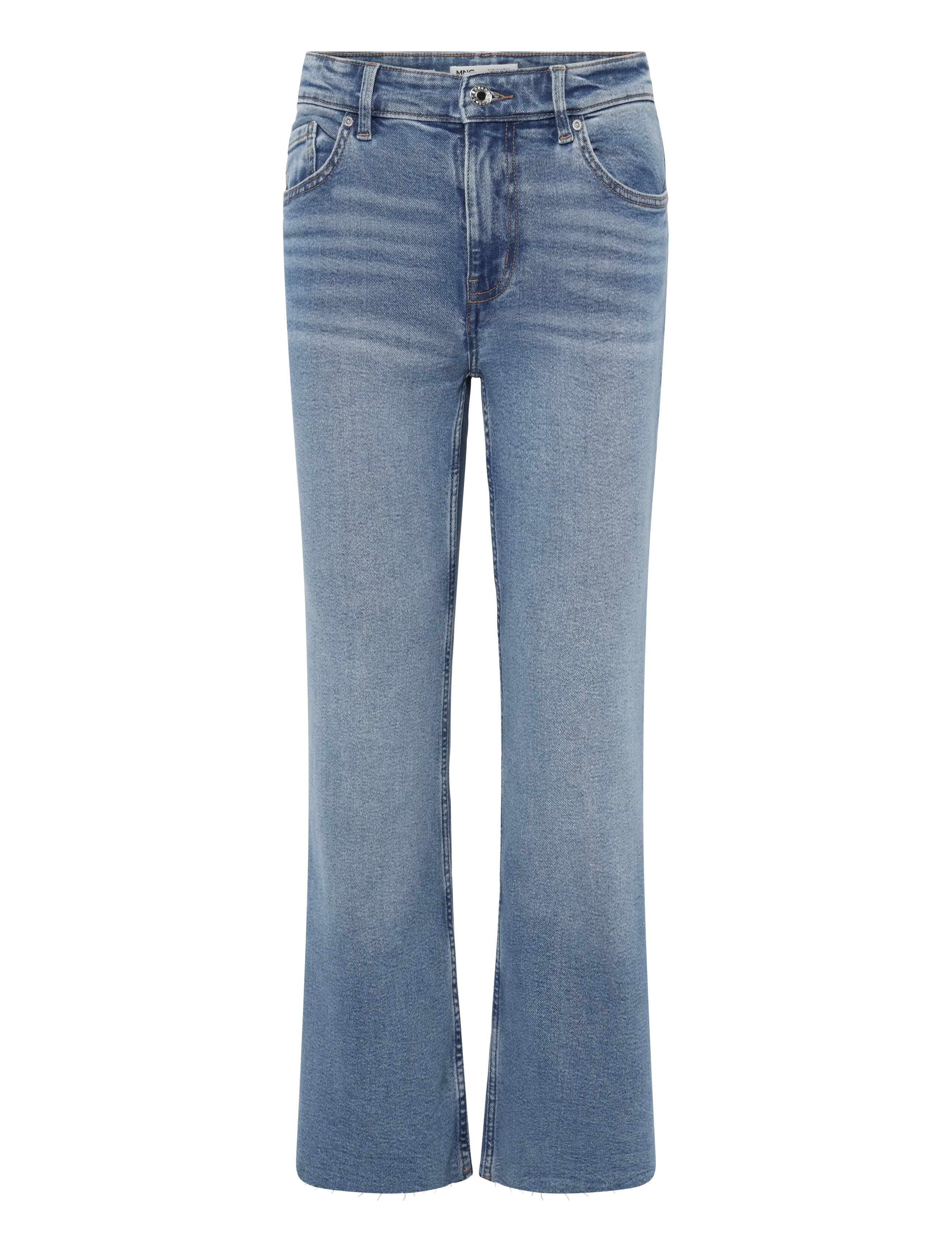 Mango - Sienna flared cropped jeans - flared jeans - open blue - 2
