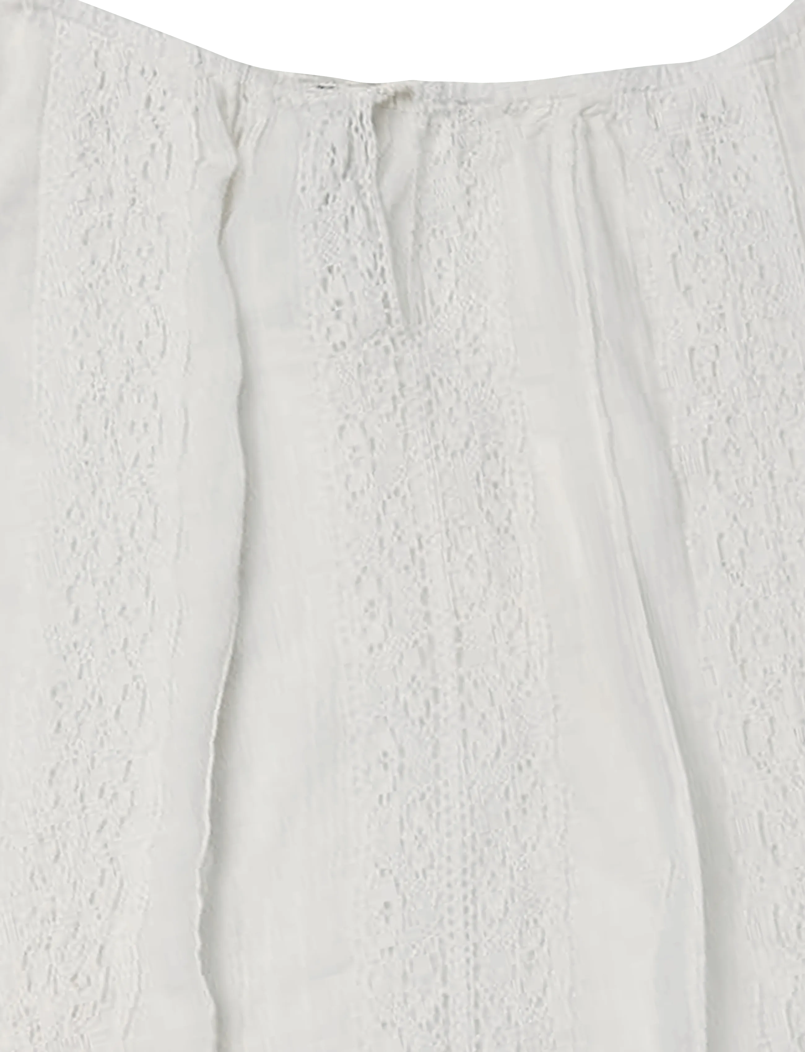Mango - Cotton lace blouse - kortærmede bluser - light beige - 4