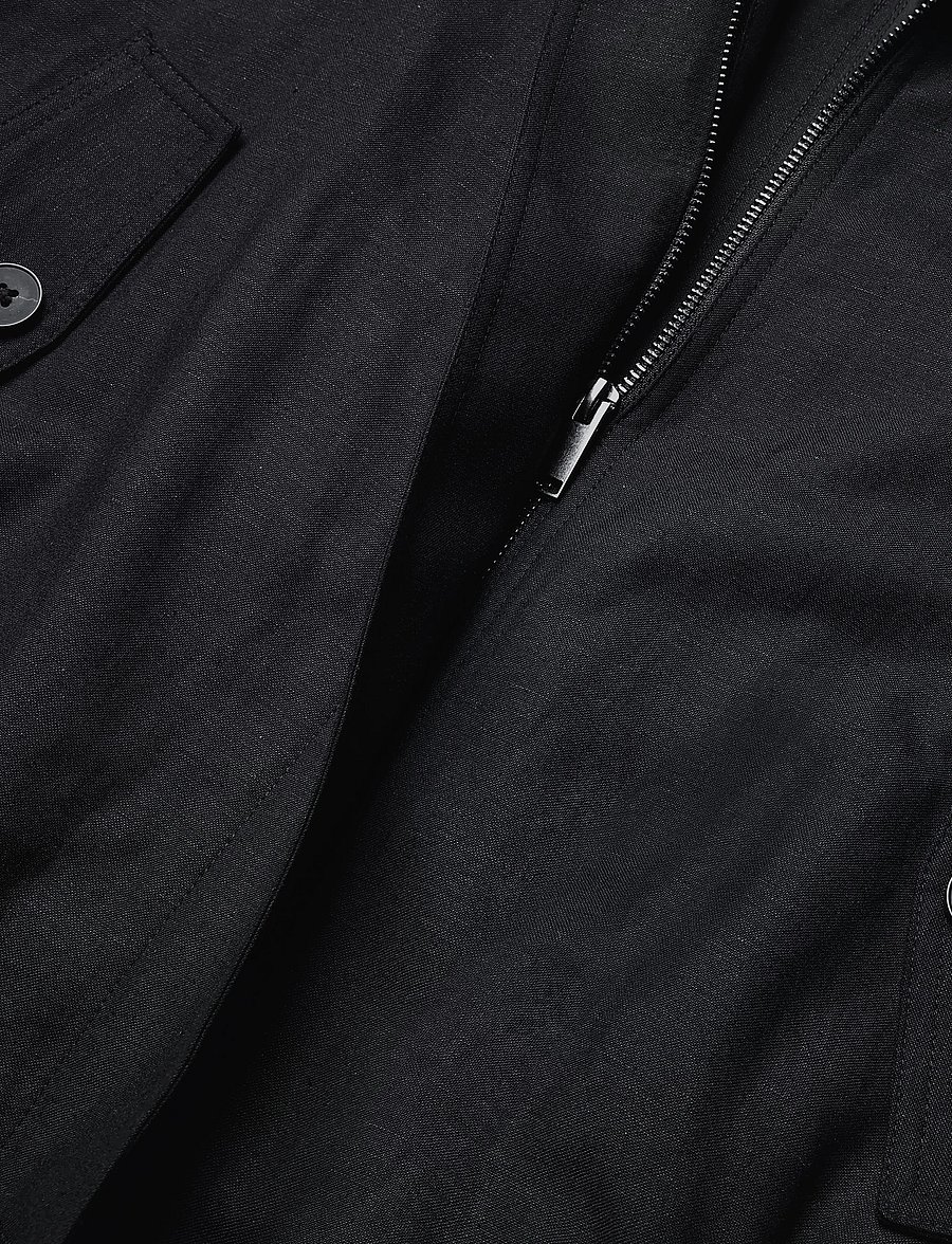 Mango - Funnel-neck bomber jacket - vårjackor - black - 5