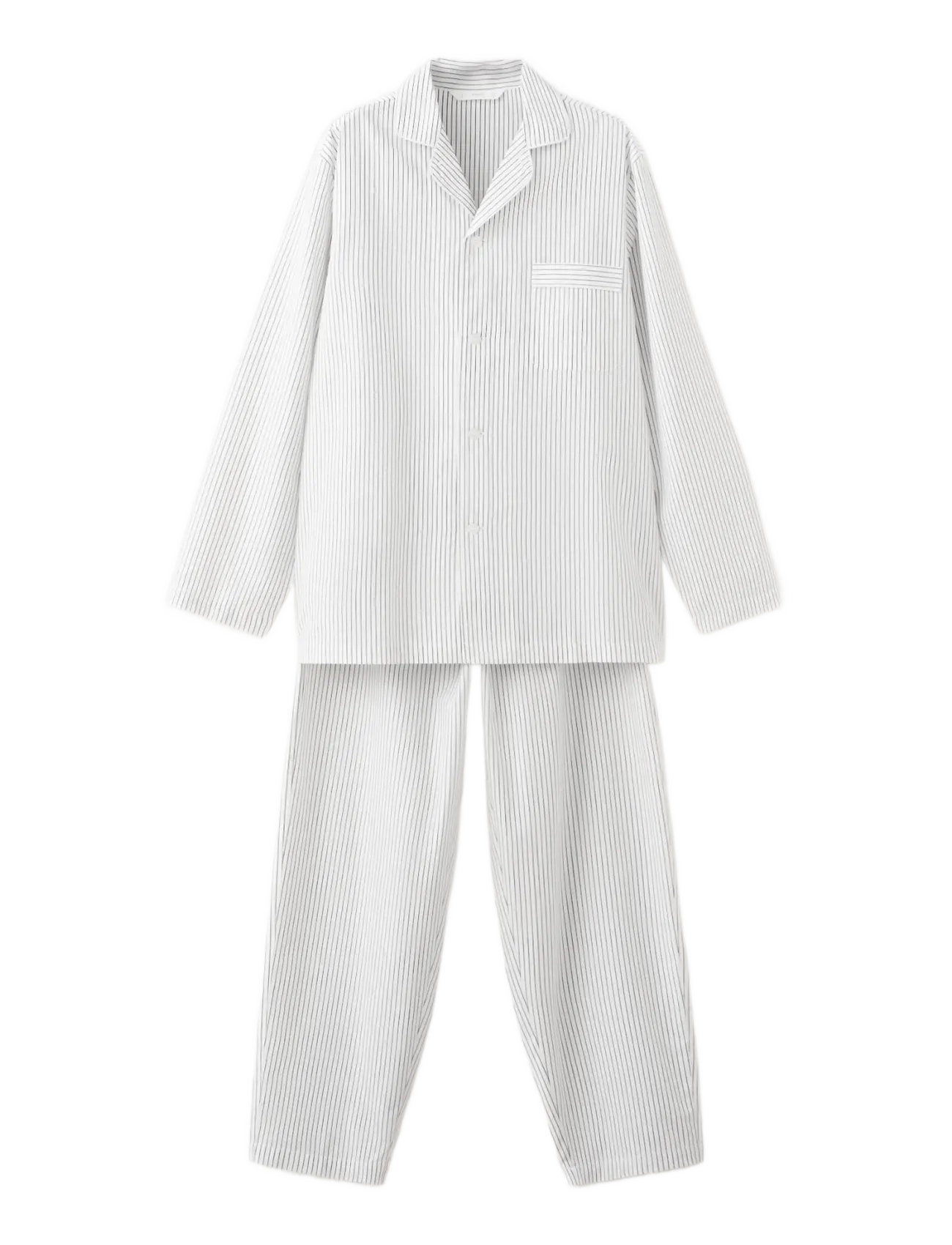 Mango - Striped pyjama pack - randiga skjortor - grey - 1