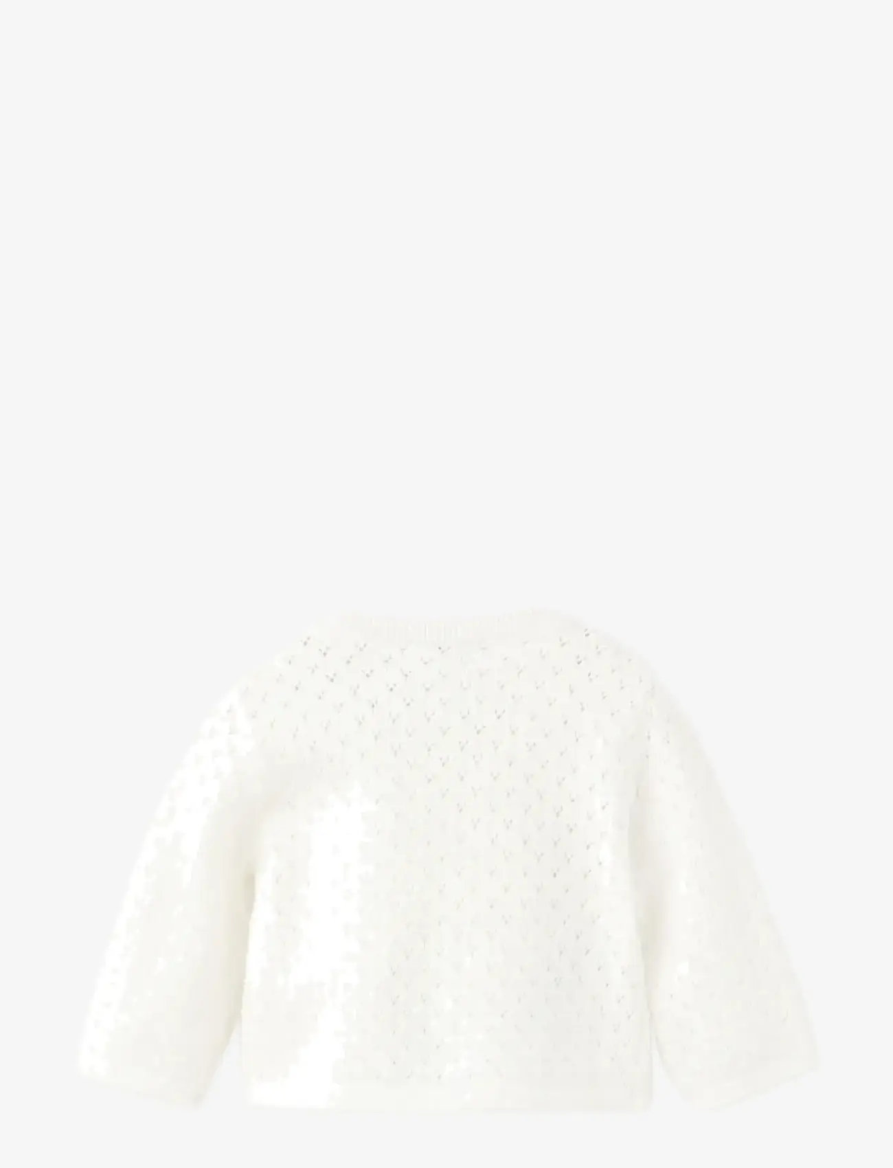 Mango - Openwork knit cardigan - koftor - natural white - 1