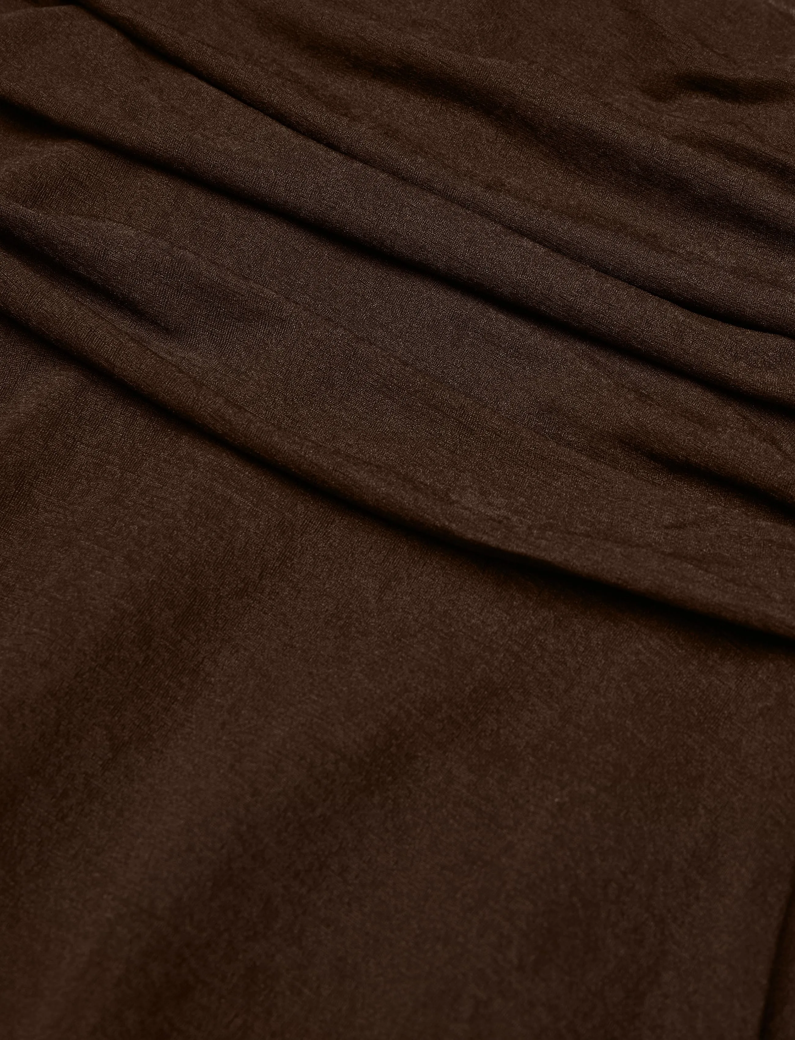Mango - Asymmetric chiffon skirt - midi kjolar - brown - 4