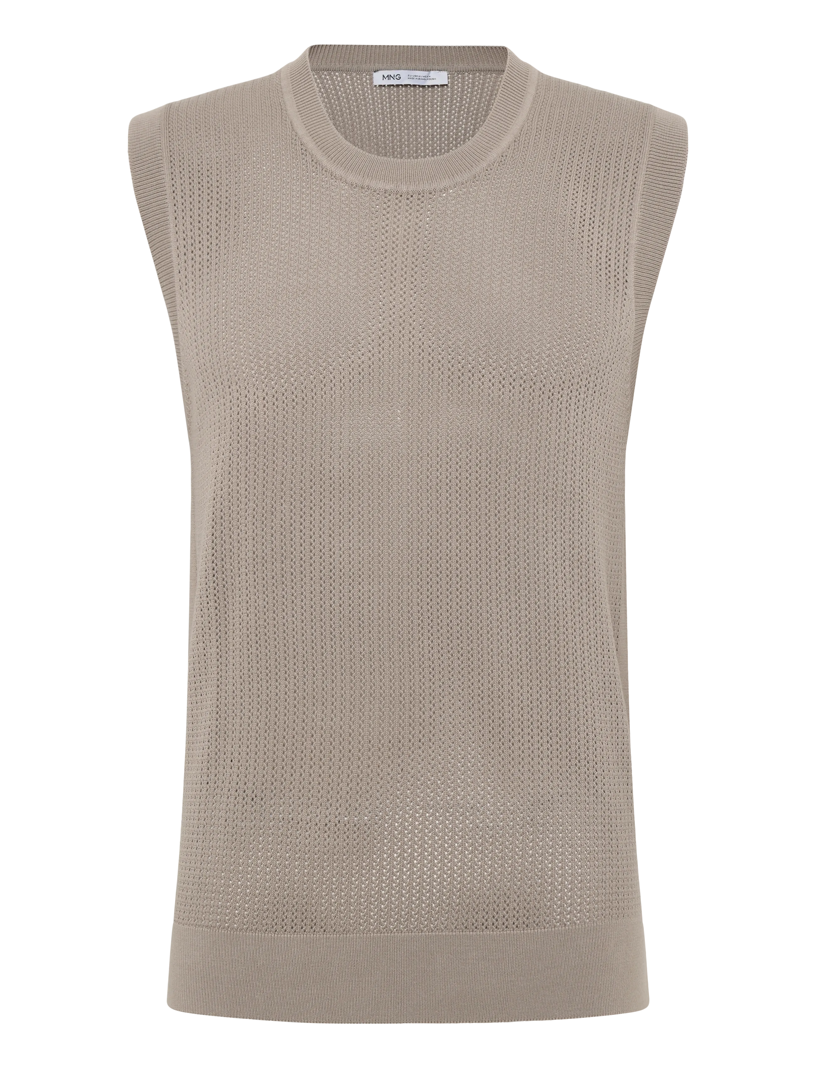 Mango 100% cotton fine jersey T-shirt - Visa allt - MEDIUM BROWN / brown