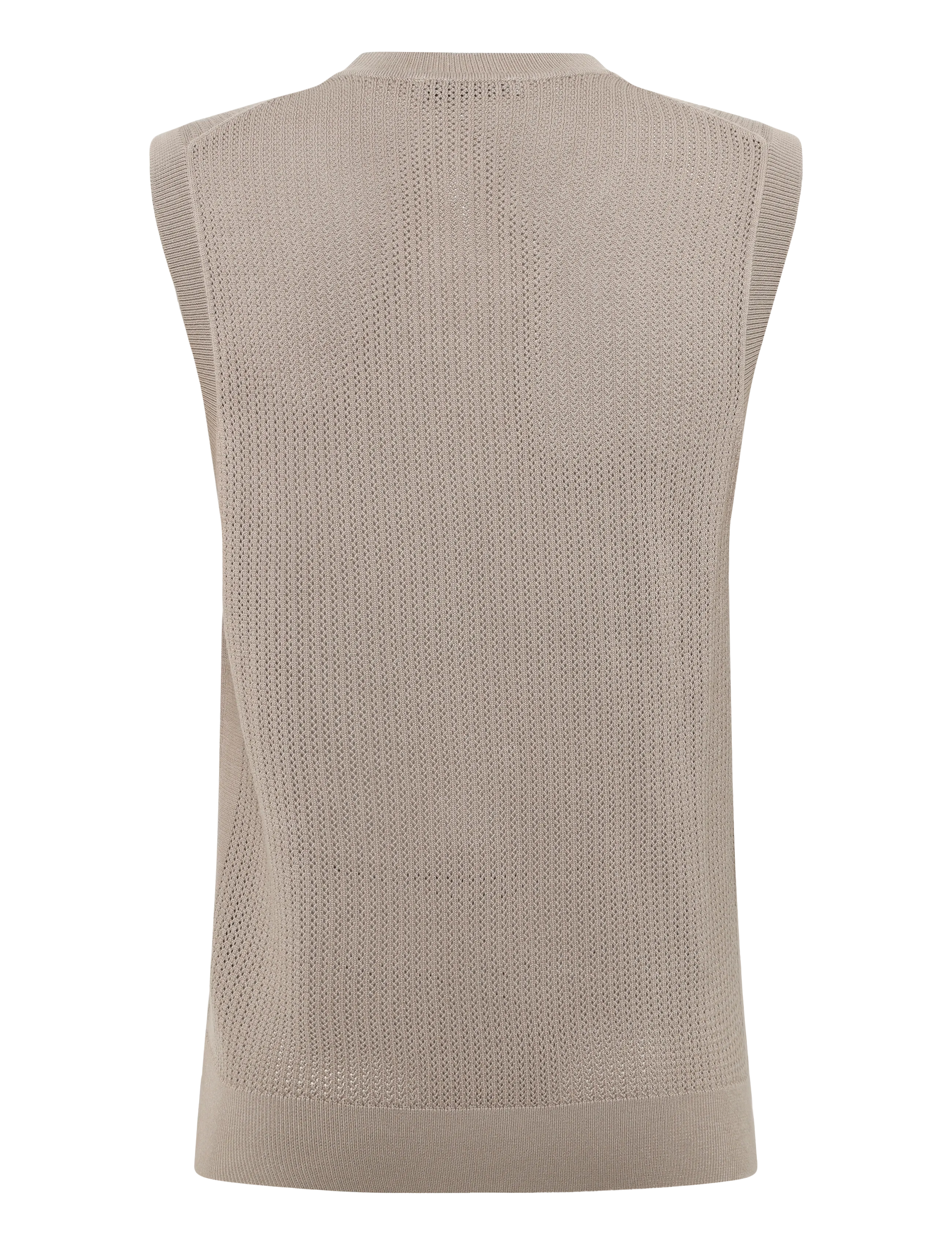 Mango - 100% cotton fine jersey T-shirt - strikveste - medium brown - 2