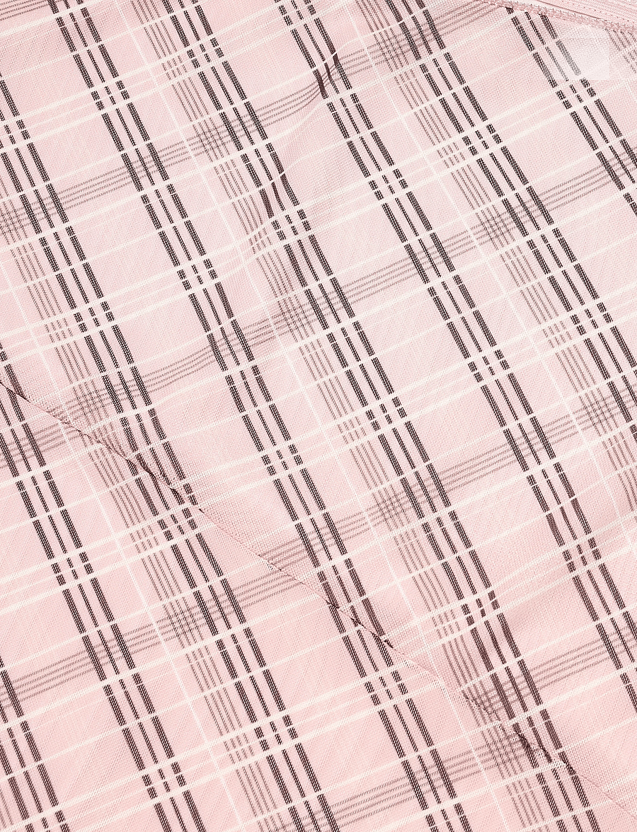 Mango - Checked asymmetric skirt - midi nederdele - pink - 2
