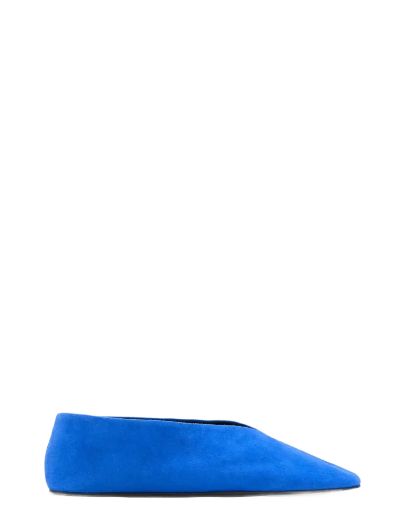 Mango Suede Leather Ballerinas, 40, Blue, Sko > Ballerinaer, Dame
