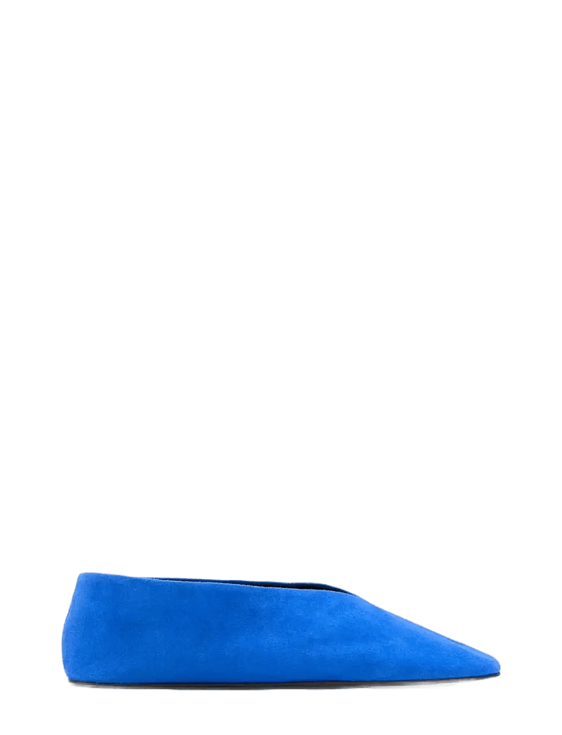 Mango - Suede leather ballerinas - særlige begivenheder - medium blue - 0