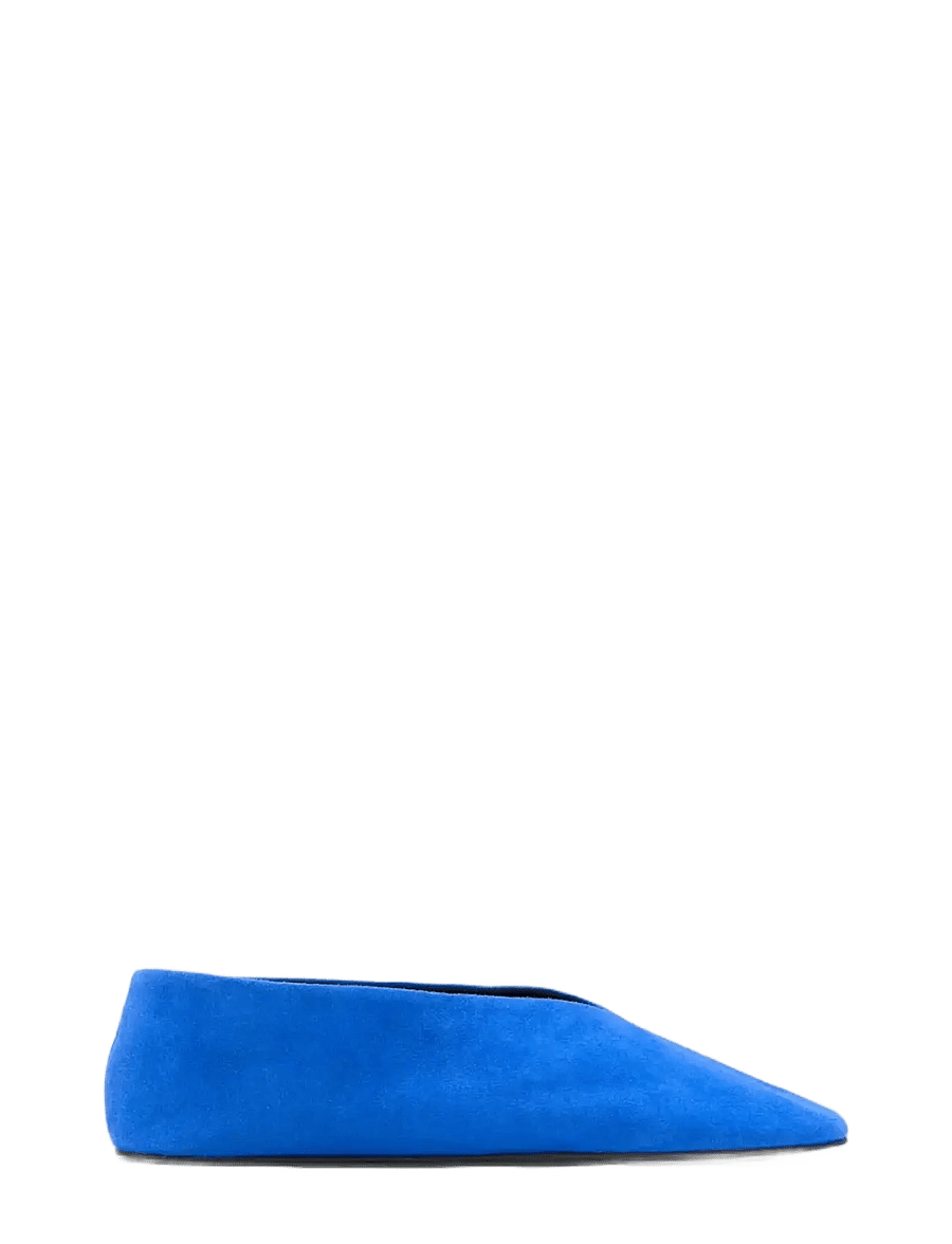 Mango - Suede leather ballerinas - speciella tillfällen - medium blue - 0