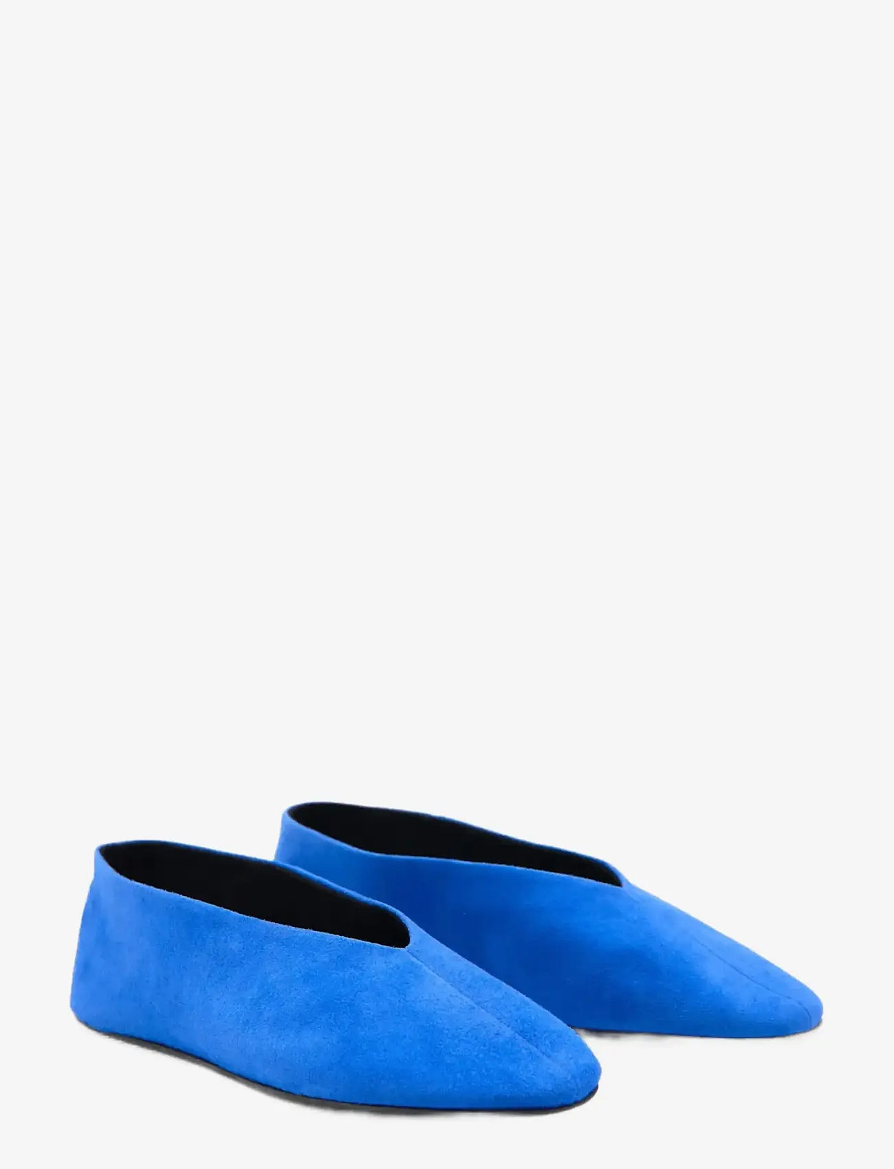 Mango - Suede leather ballerinas - særlige begivenheder - medium blue - 1