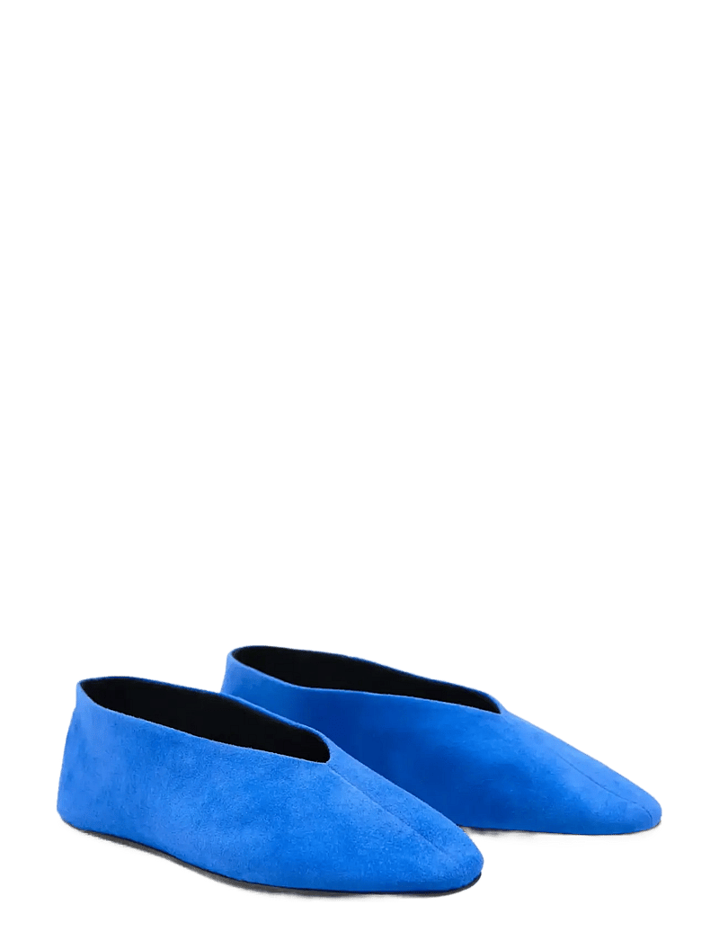 Mango - Suede leather ballerinas - særlige begivenheder - medium blue - 1